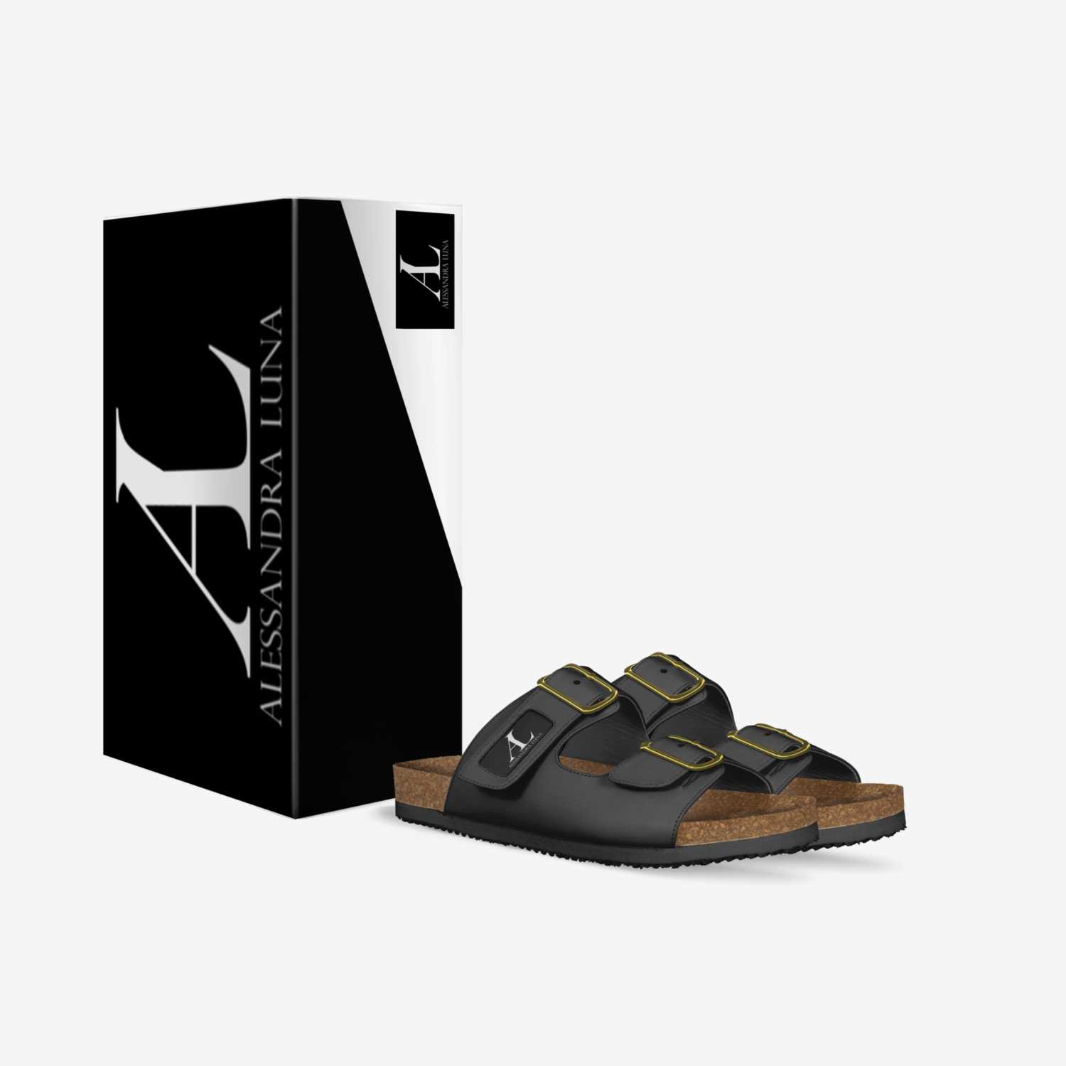 The Luna Sandal custom made in Italy shoes by Cassandra Secor-podbielski | Box view