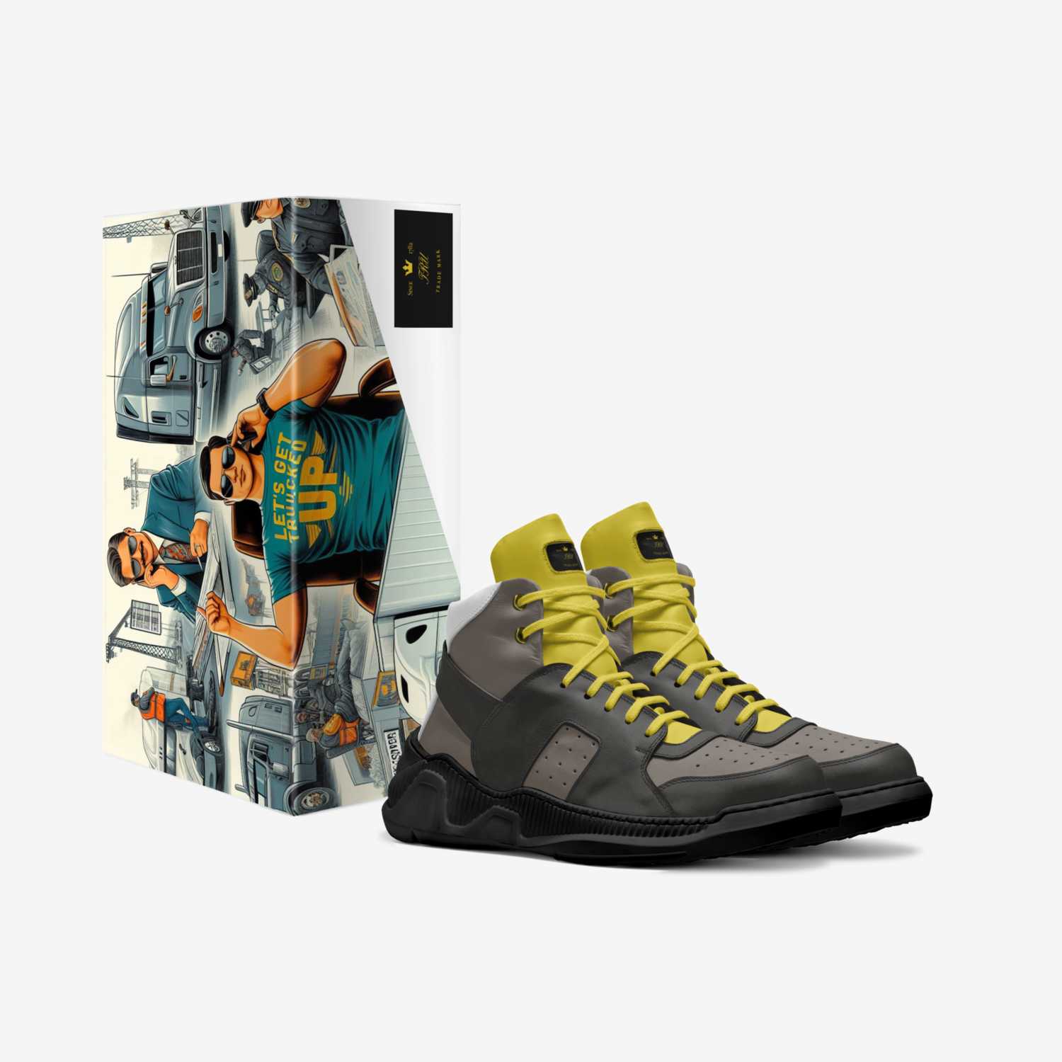 Trucked Up custom made in Italy shoes by D. C. Jones | Box view