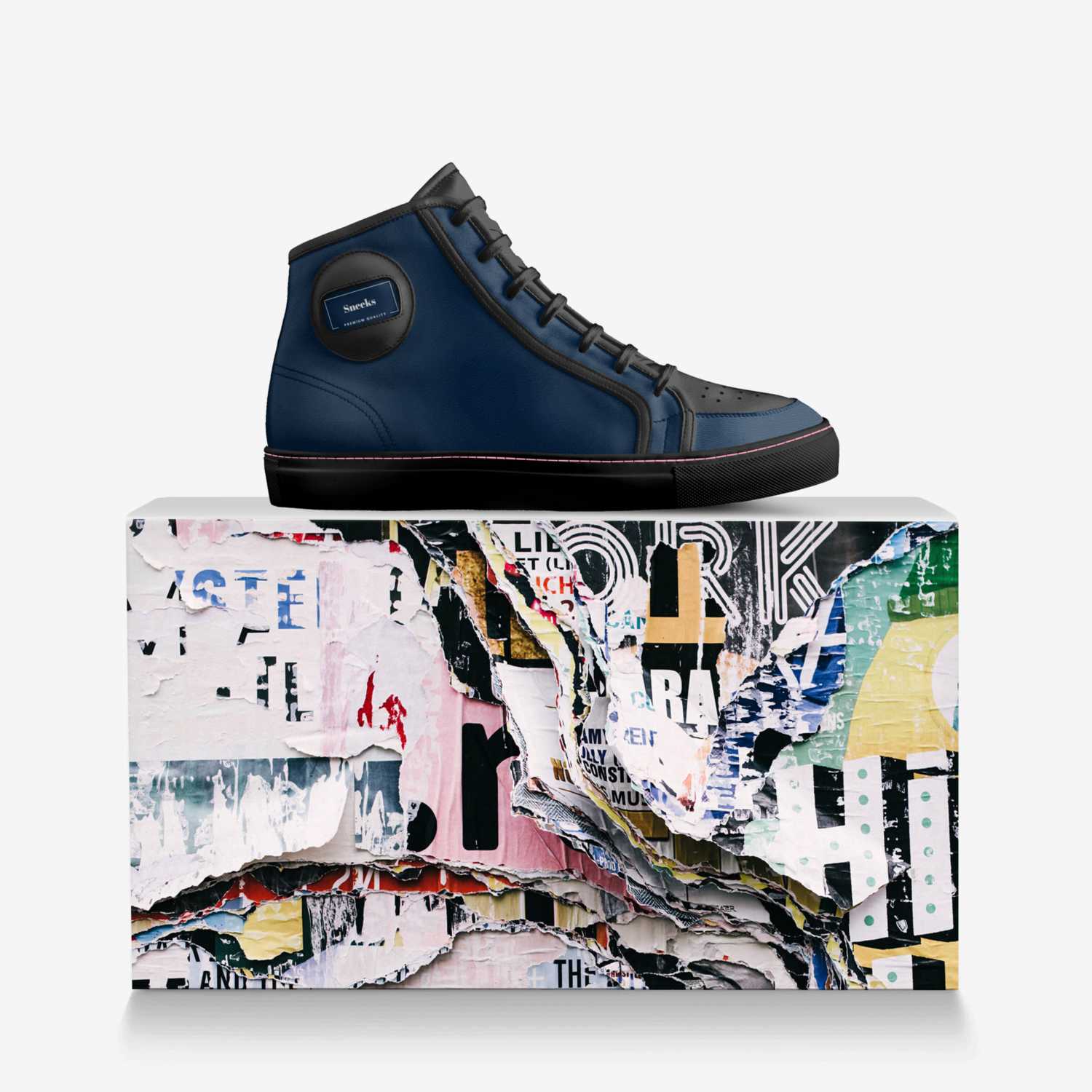 Sneeks  custom made in Italy shoes by Joseph Lane | Over box view