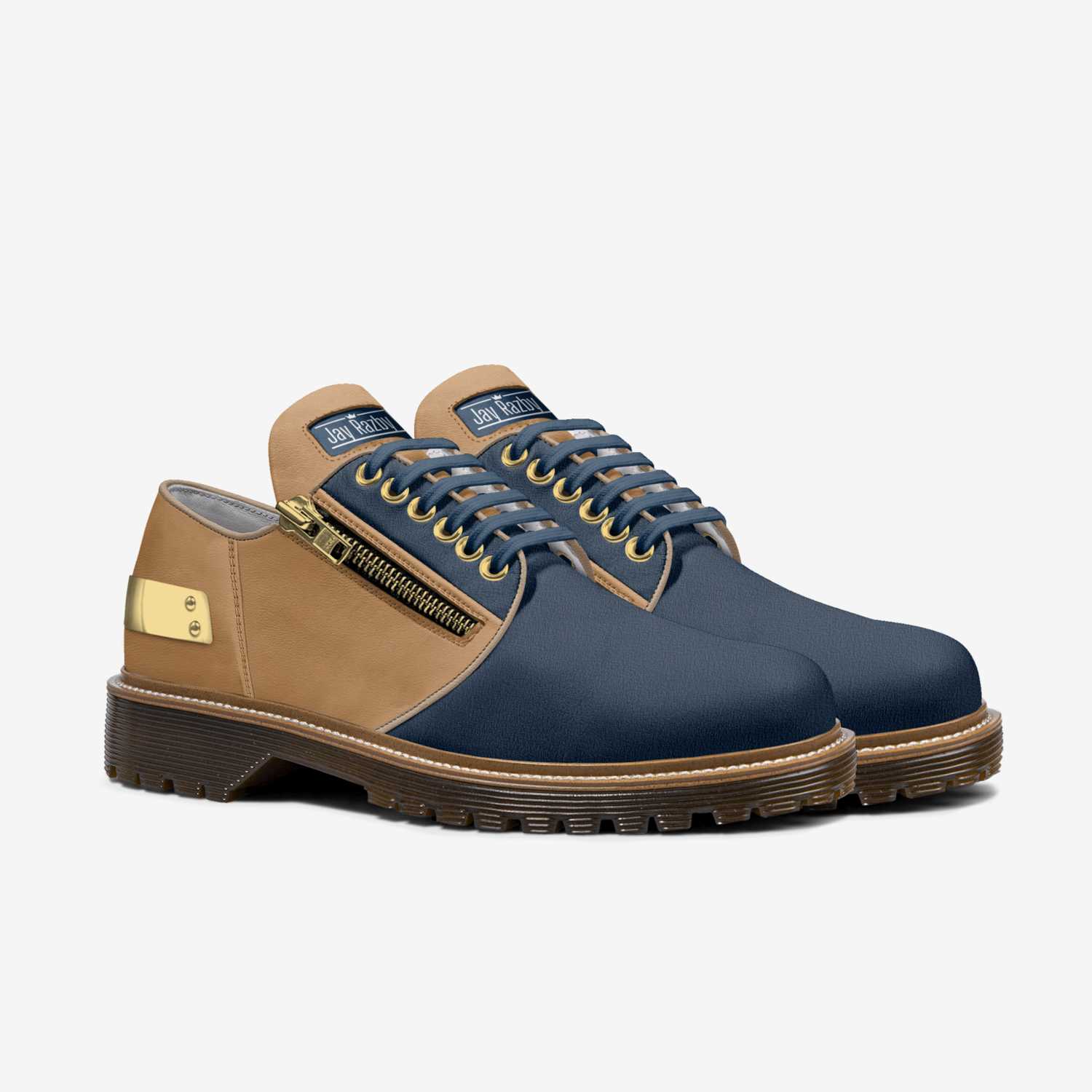 Jay Razby  custom made in Italy shoes by Jay Rock | Double view