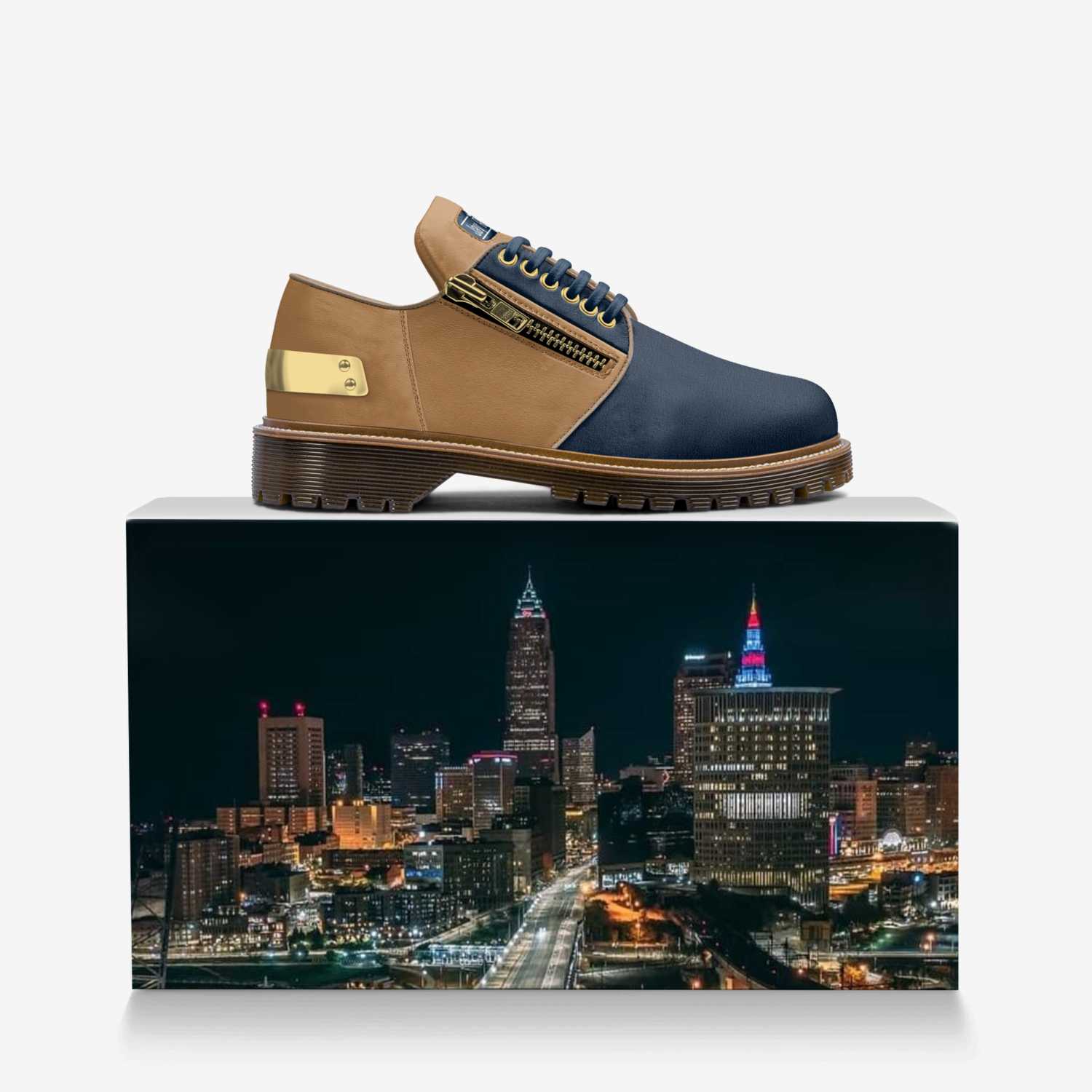 Jay Razby  custom made in Italy shoes by Jay Rock | Over box view