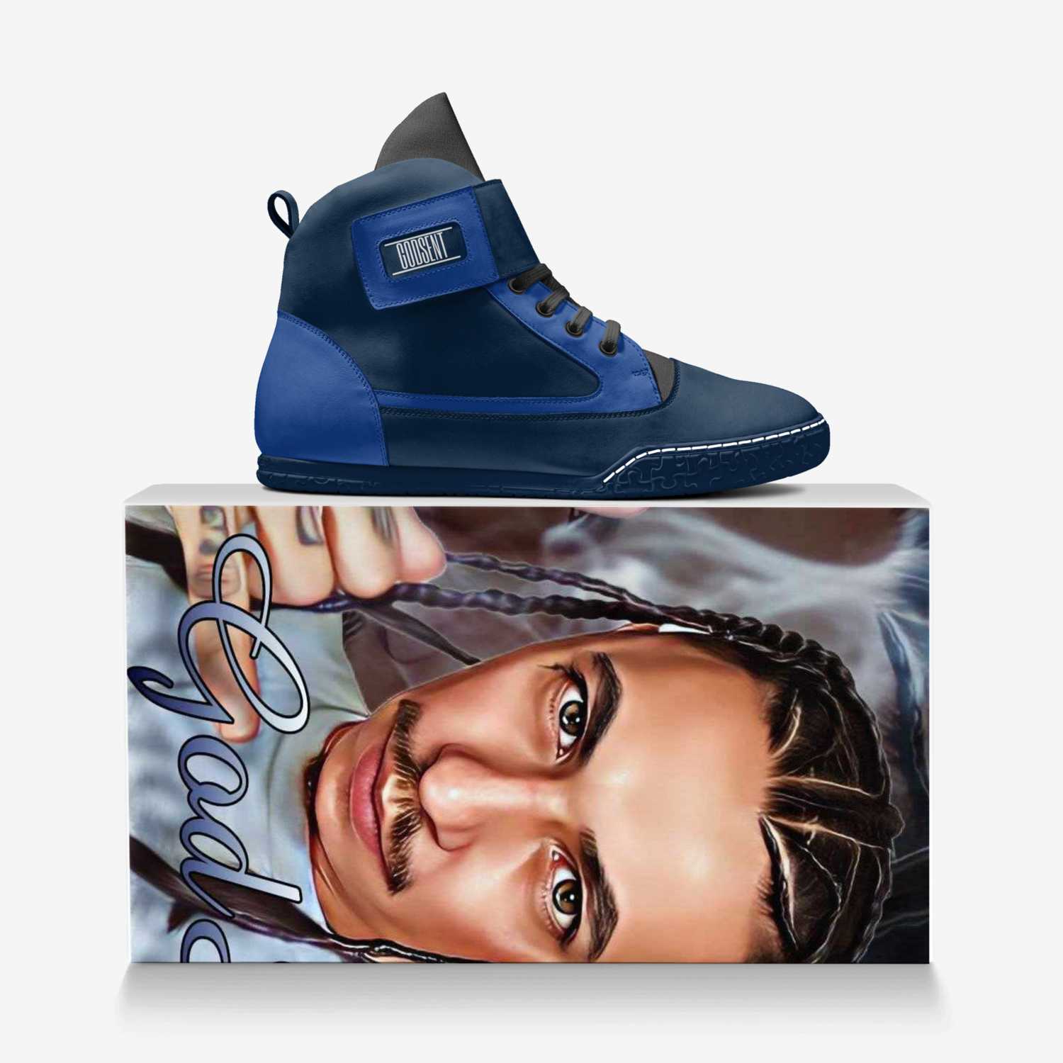 godsent custom made in Italy shoes by Michael Williams | Over box view