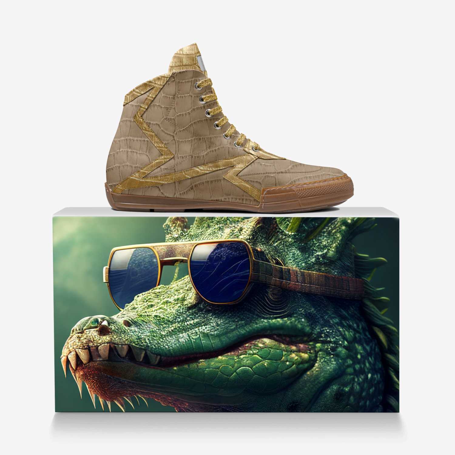 Lobo custom made in Italy shoes by Sergio Ochoa | Over box view