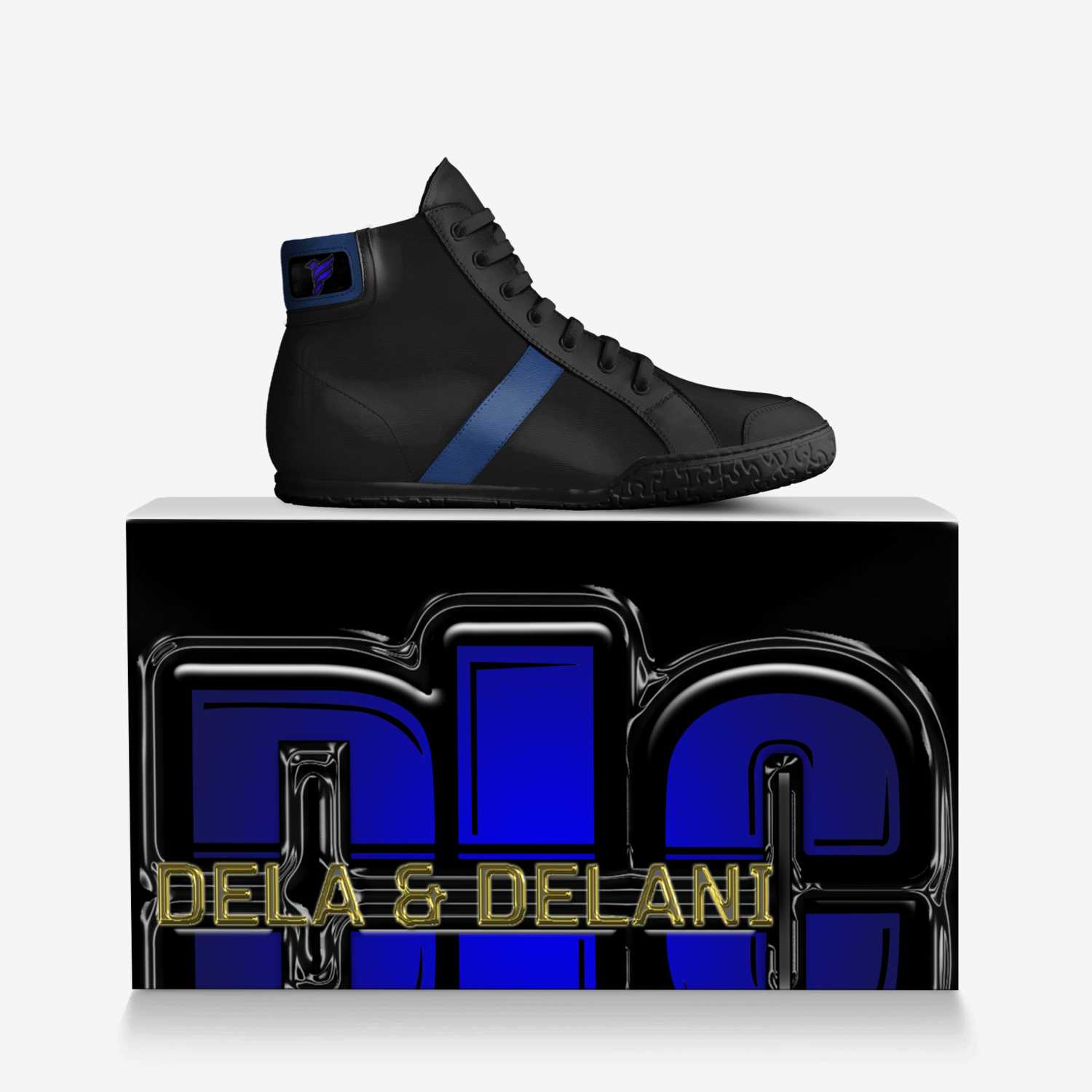 DELA & DELANI custom made in Italy shoes by Dela Chase | Over box view