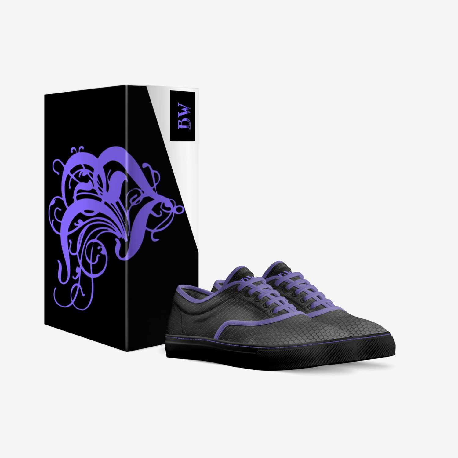 Victory1-Violet  custom made in Italy shoes by Garrett Berlier | Box view