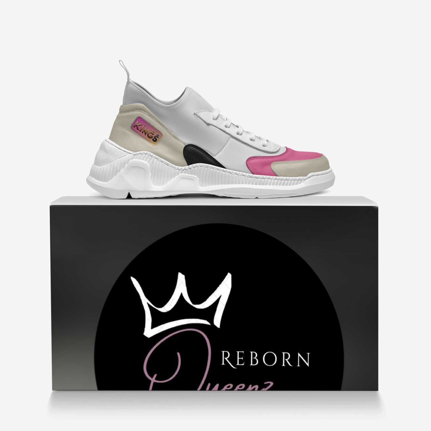 Reborn Queenz custom made in Italy shoes by Rich King | Over box view