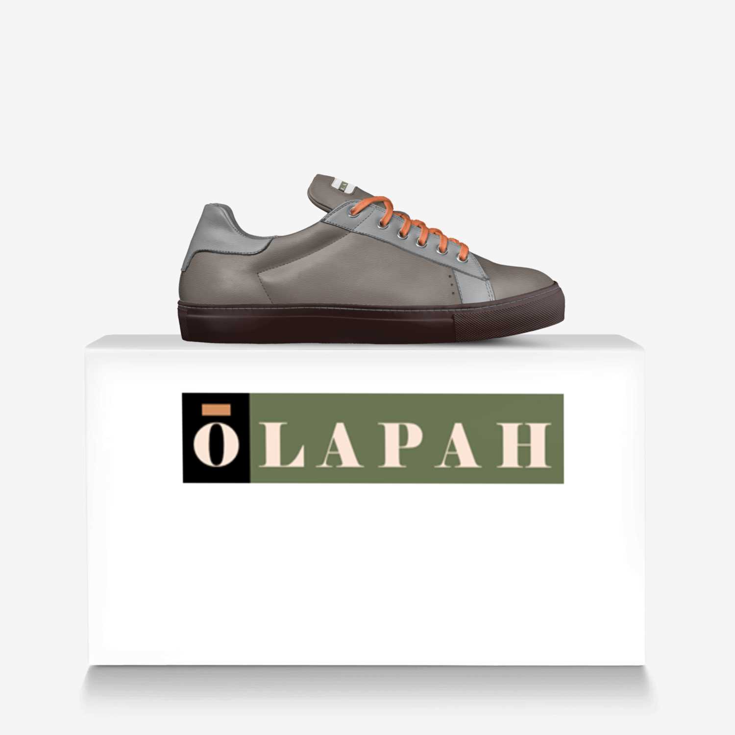 OLAPAH custom made in Italy shoes by Roger H Passie | Over box view