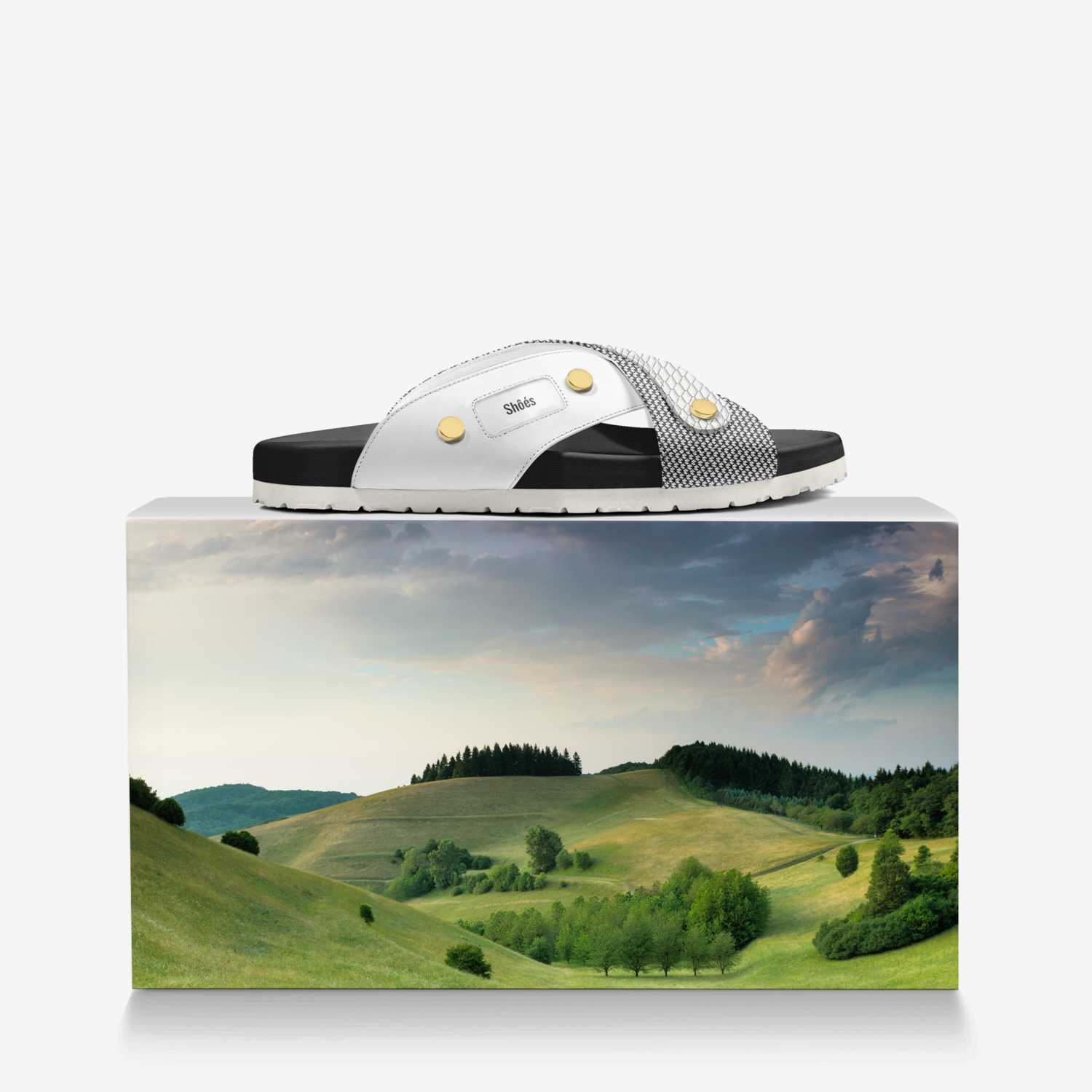 Shôés custom made in Italy shoes by Marci Thompson | Over box view