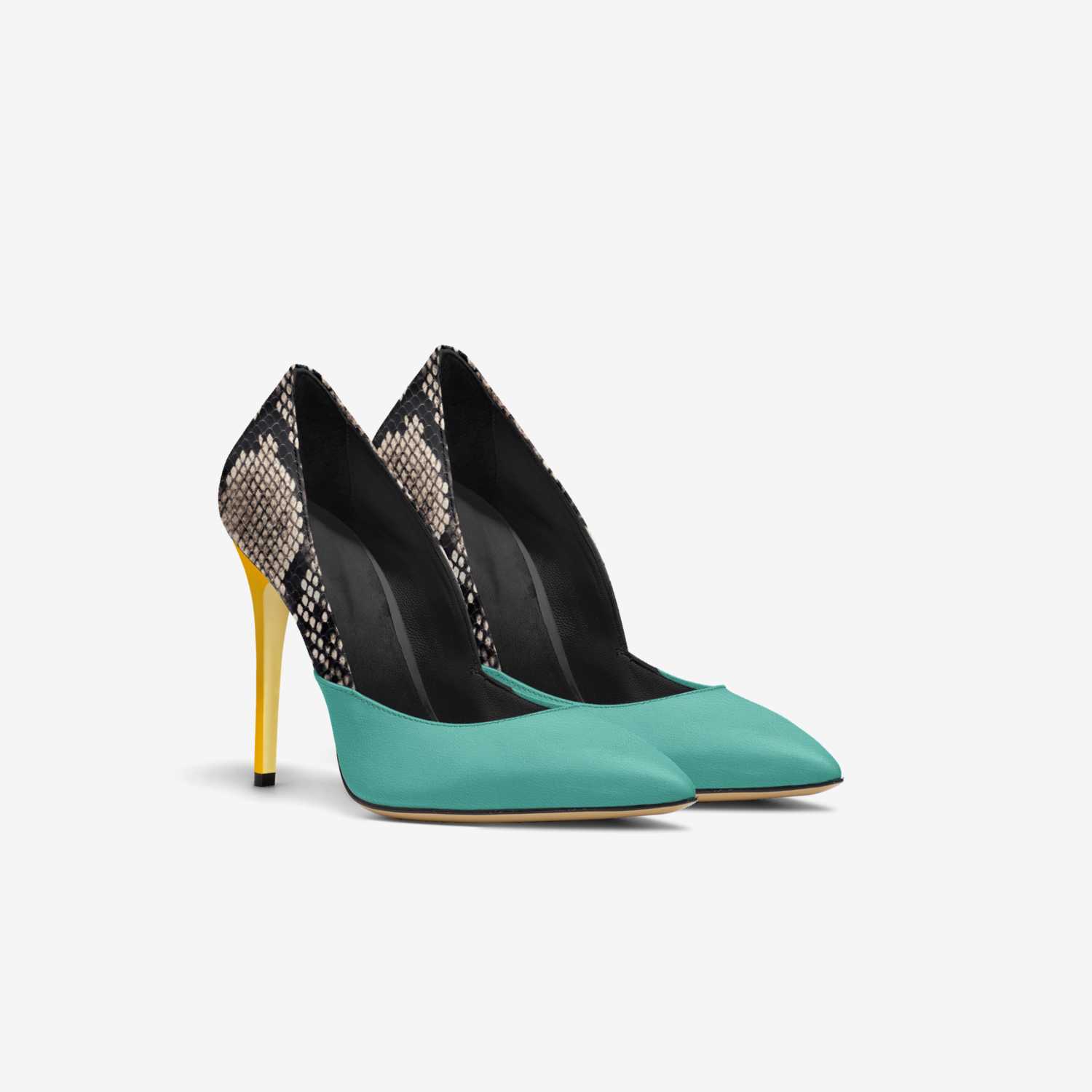 Astratta custom made in Italy shoes by Tiffany Guido | Double view
