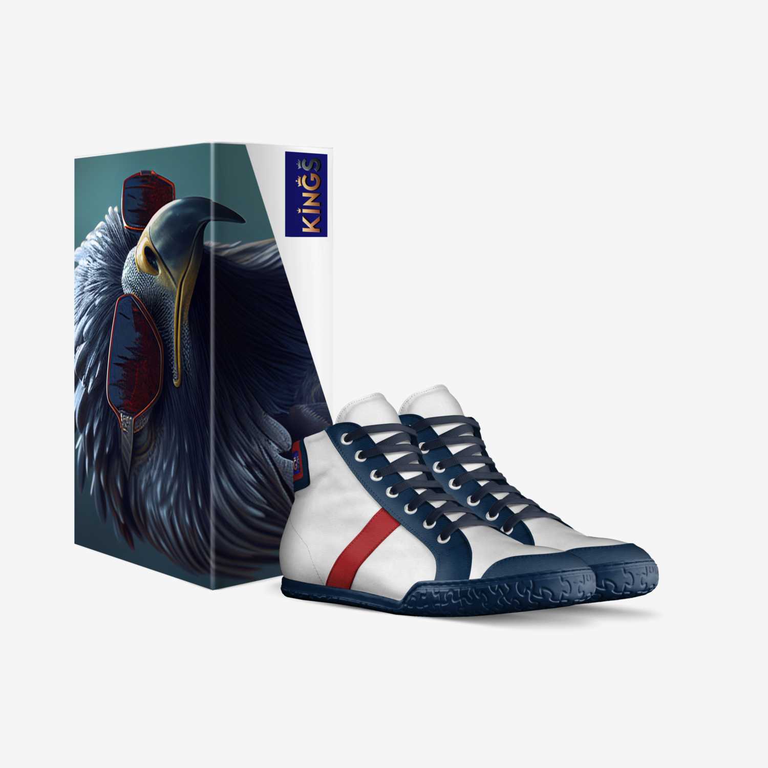 Razor Blue custom made in Italy shoes by Rich King | Box view