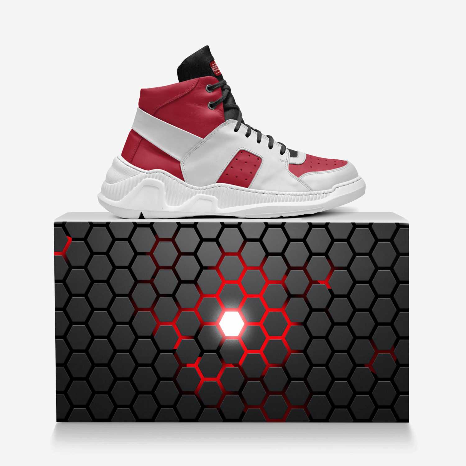 ROCK$TAR ELITE custom made in Italy shoes by Rock$tar Mac | Over box view