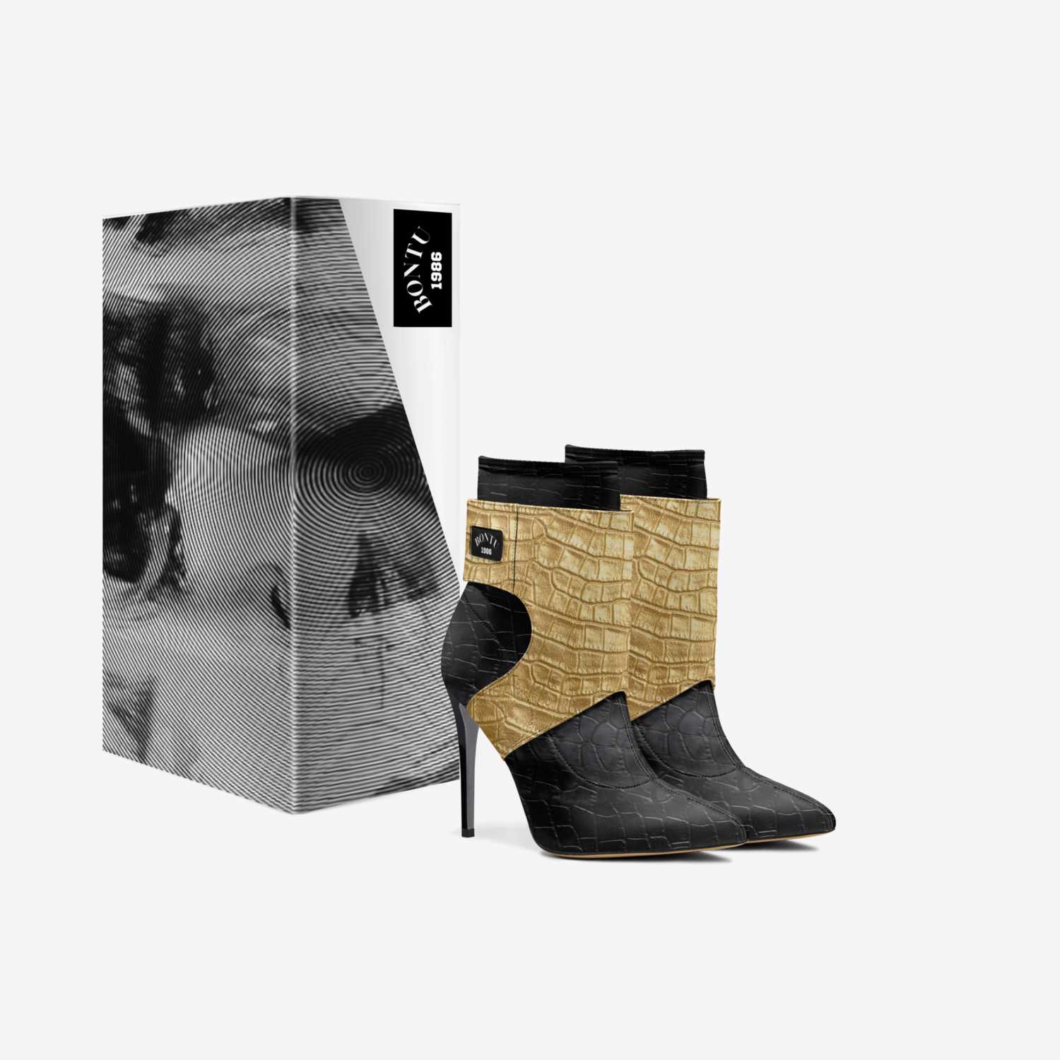 BONTU 1986 custom made in Italy shoes by Denise Parham | Box view