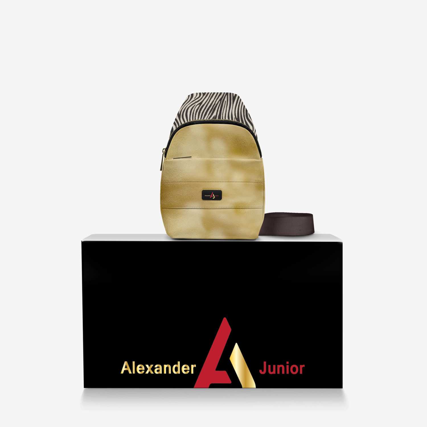 Alexander Junior custom made in Italy design by Alexander Woode | Over box view