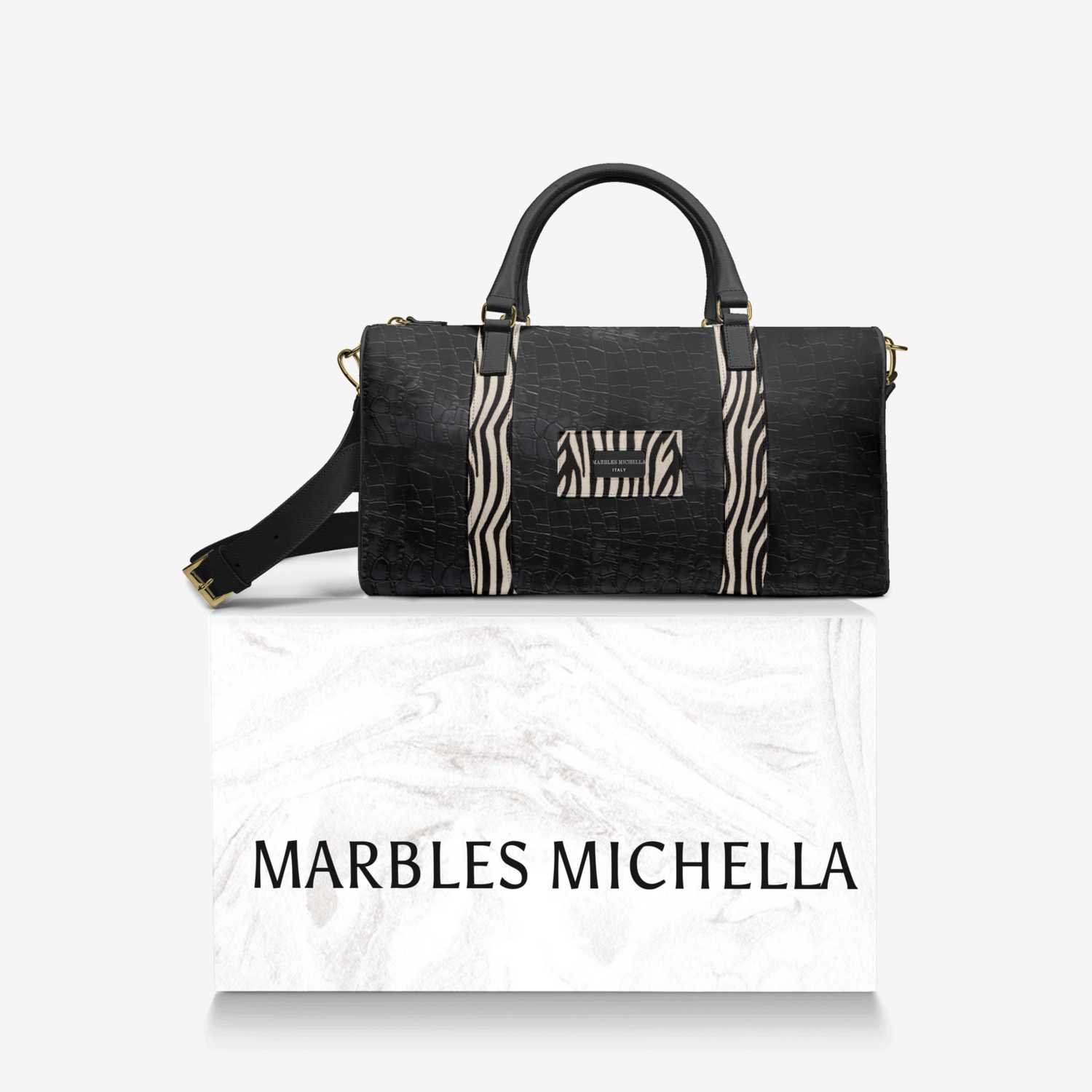 MARBLES MICHELLA custom made in Italy design by Michella Gurley | Over box view