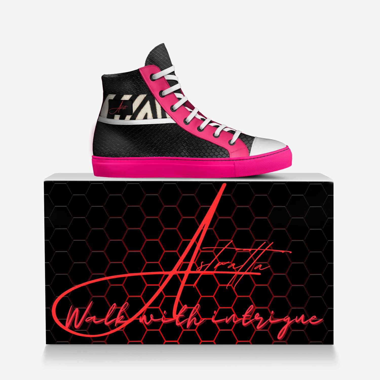 Luxe Lifter 2 custom made in Italy shoes by Tiffany Guido | Over box view