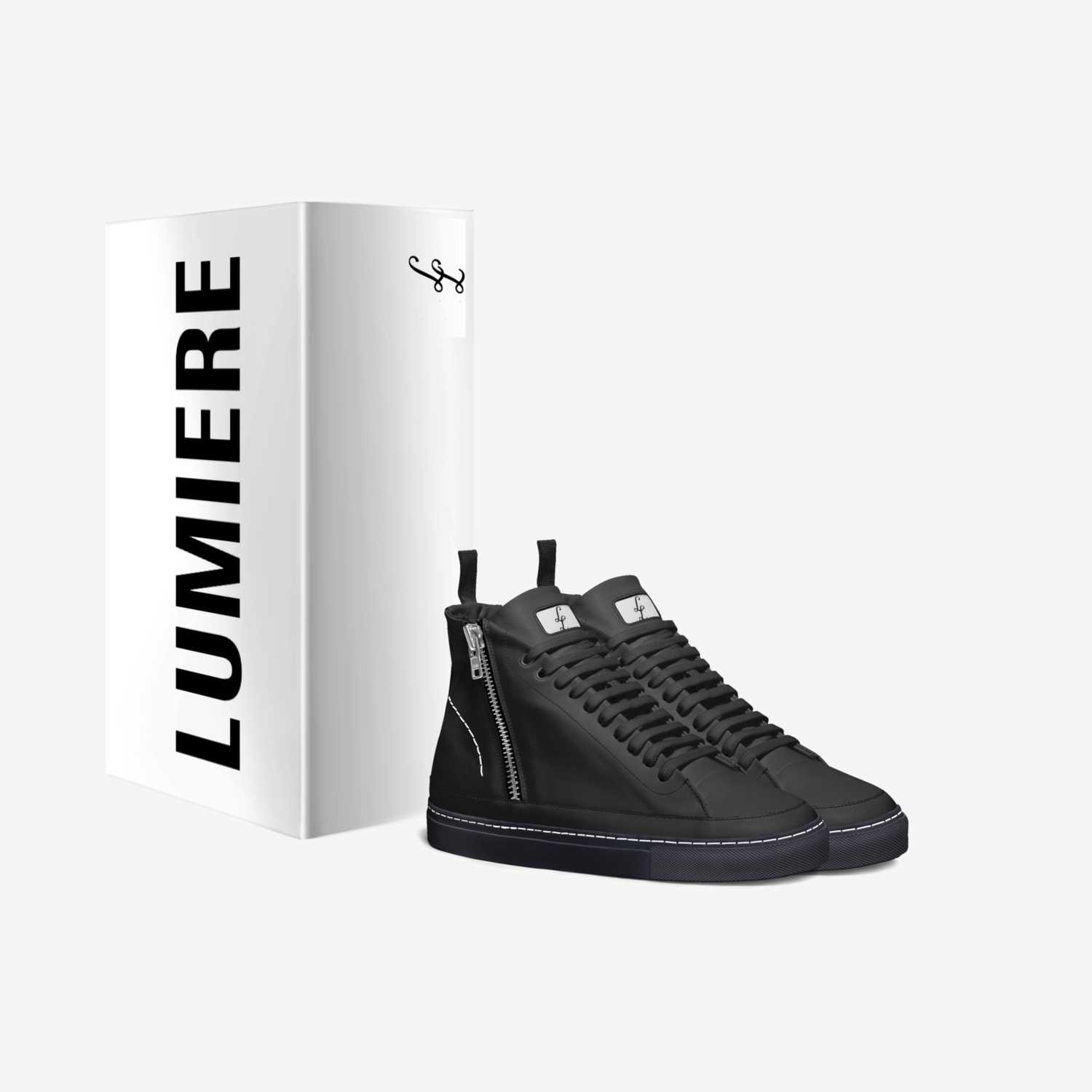 Lumiere Black Cat custom made in Italy shoes by Tommy Banks | Box view
