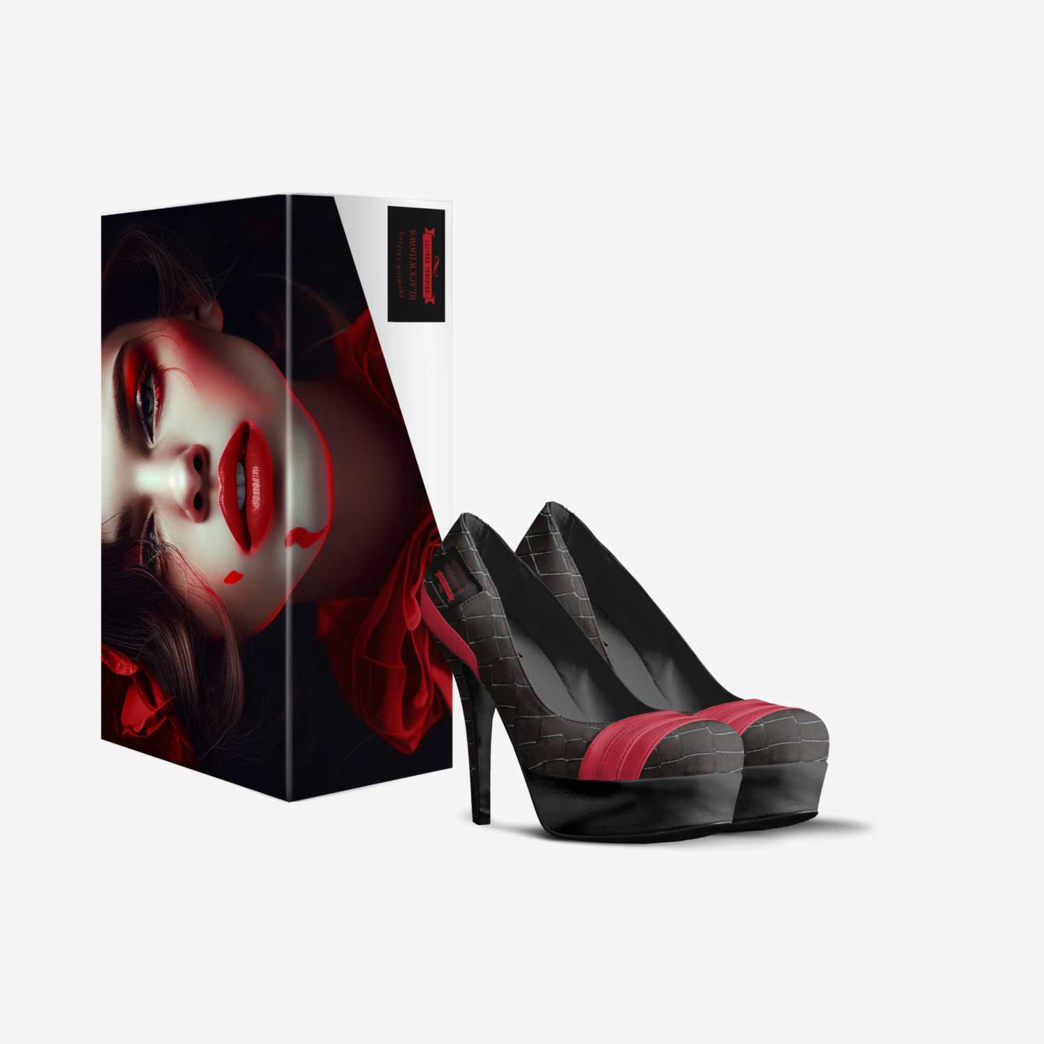 BlackWidows custom made in Italy shoes by Sæya Shoes | Box view