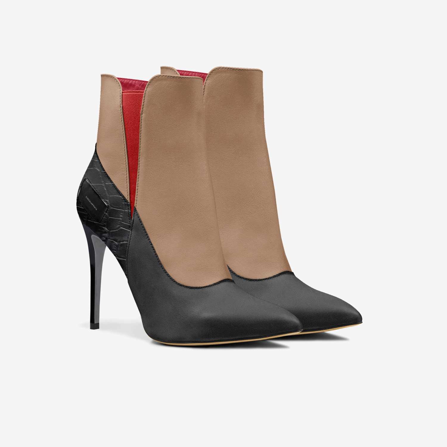 CIRCULAR PATH custom made in Italy shoes by Amanda Murray | Double view