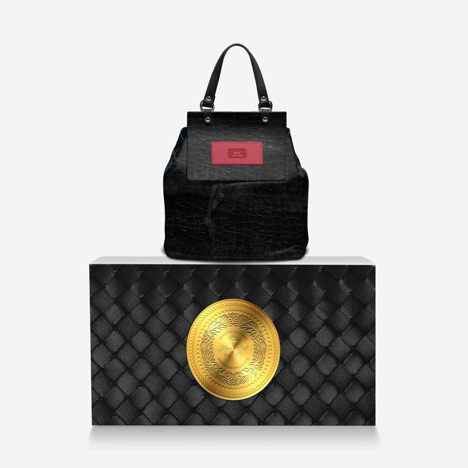Broc$ custom made in Italy design by Bianco Ledoux | Over box view