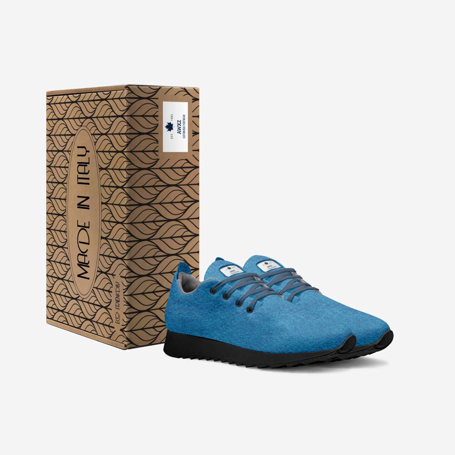 AWXZ custom made in Italy shoes by Ebony Williams | Box view