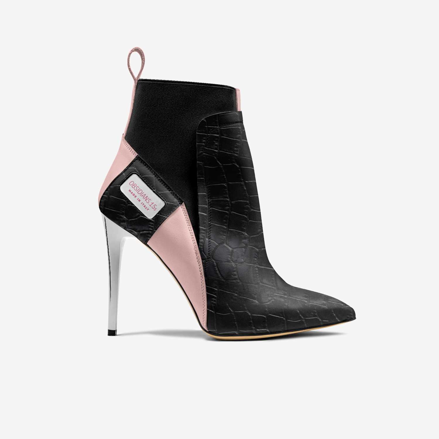 OBSIDIANS.15s custom made in Italy shoes by Monroe King | Side view