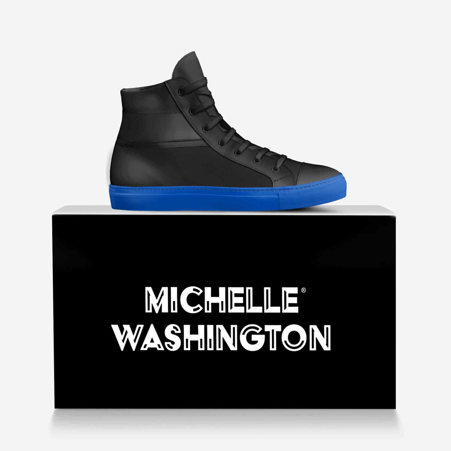 Michelle W custom made in Italy shoes by Michelle Washington | Over box view