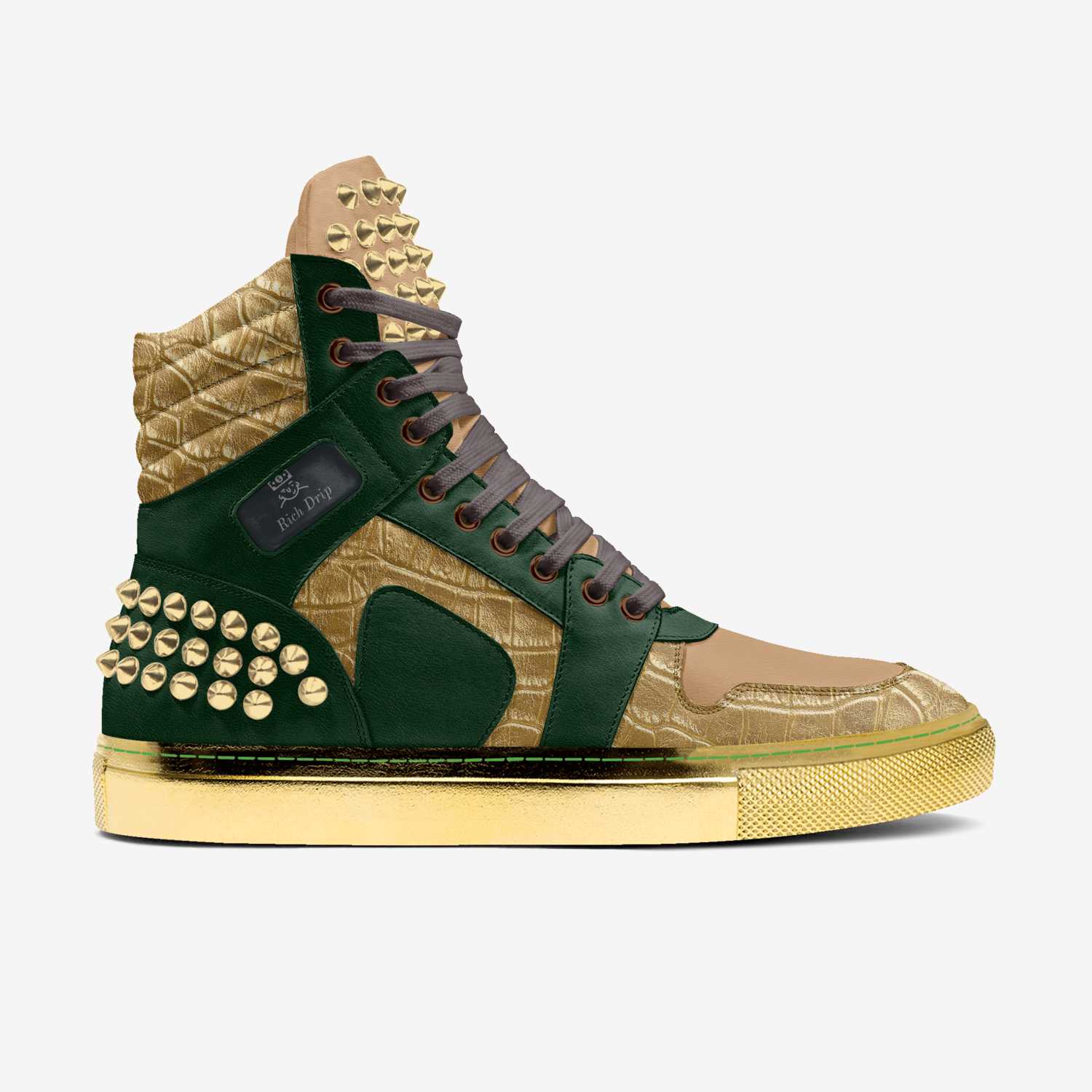 Rich Drip Apparel  custom made in Italy shoes by Da Label Brand Clothing | Side view