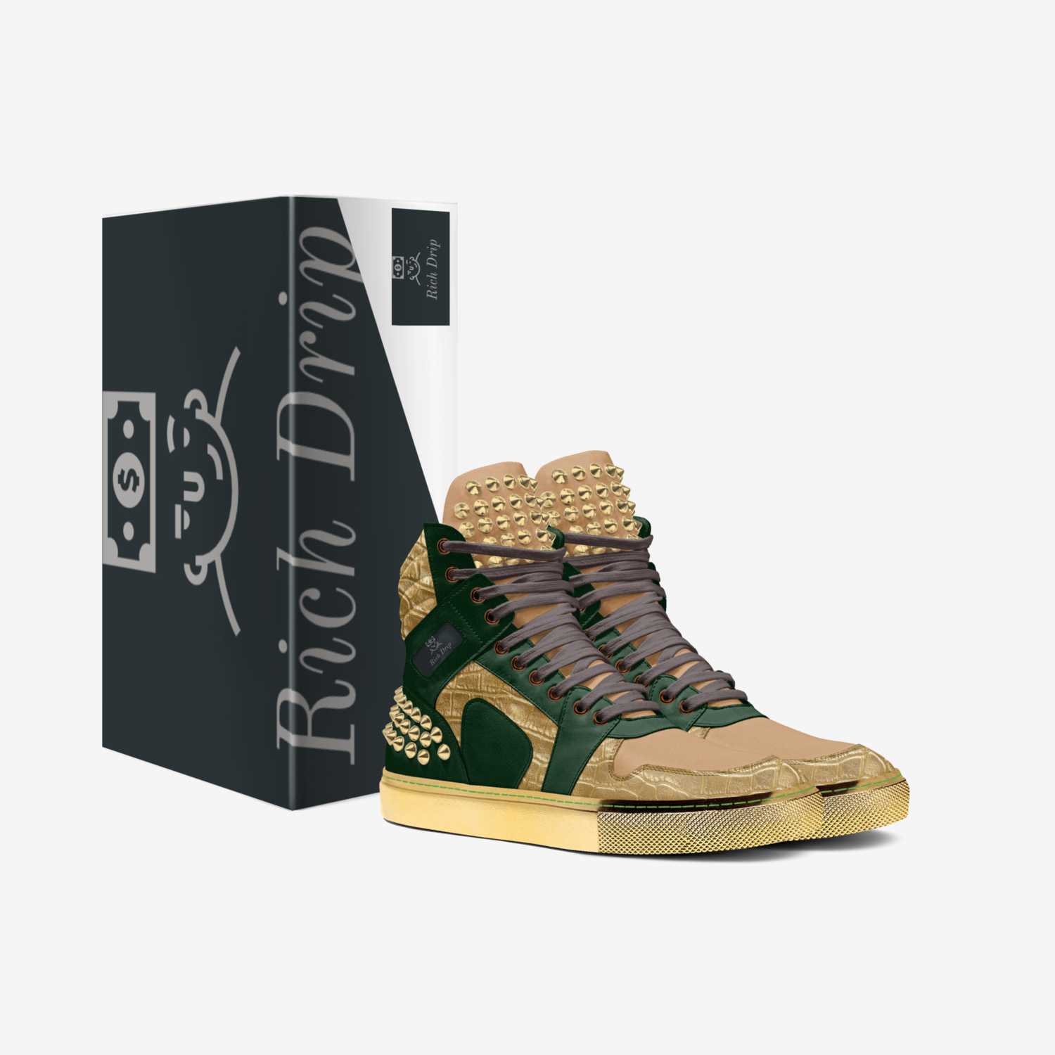 Rich Drip Apparel  custom made in Italy shoes by Da Label Brand Clothing | Box view