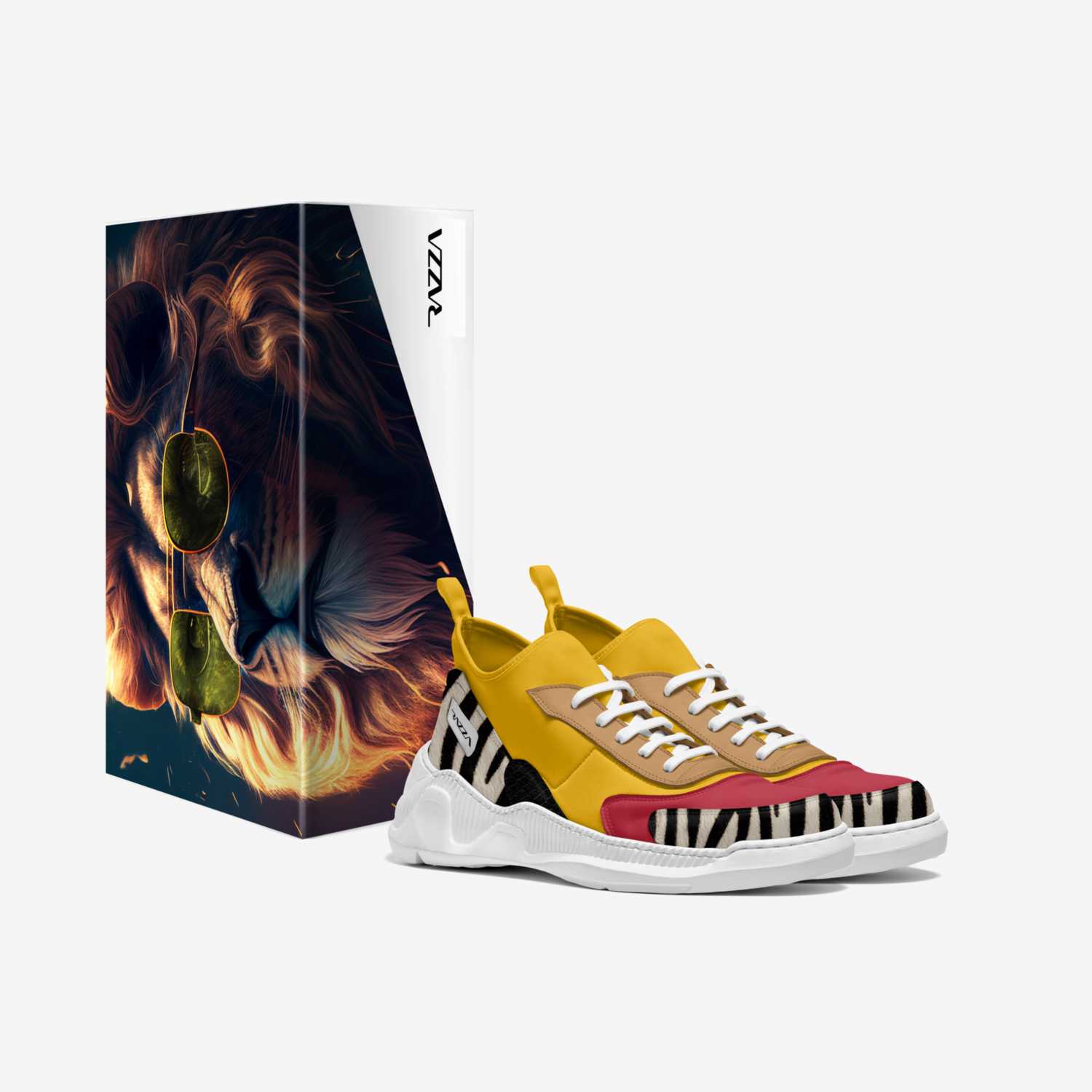 Razza Re The Lion custom made in Italy shoes by Rich King | Box view