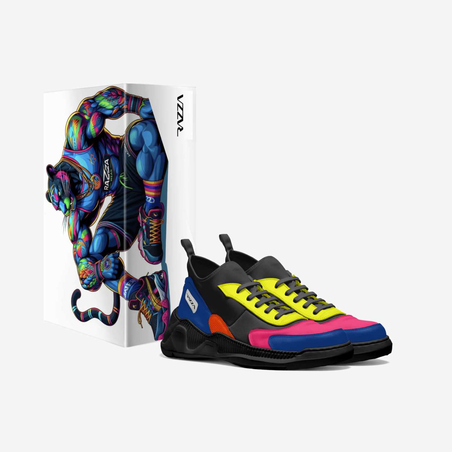 Razza The Panther custom made in Italy shoes by Rich King | Box view