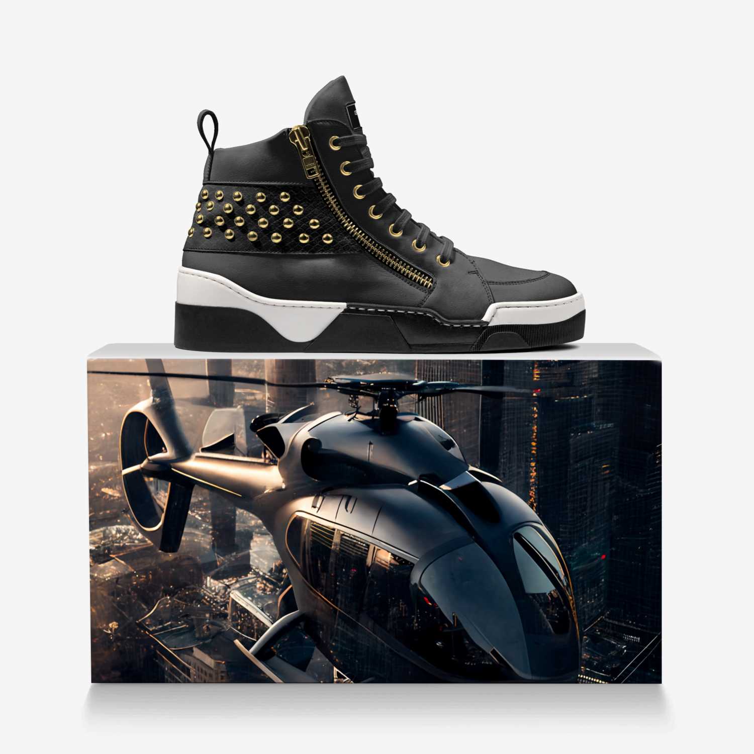 365kings custom made in Italy shoes by Rich King | Over box view