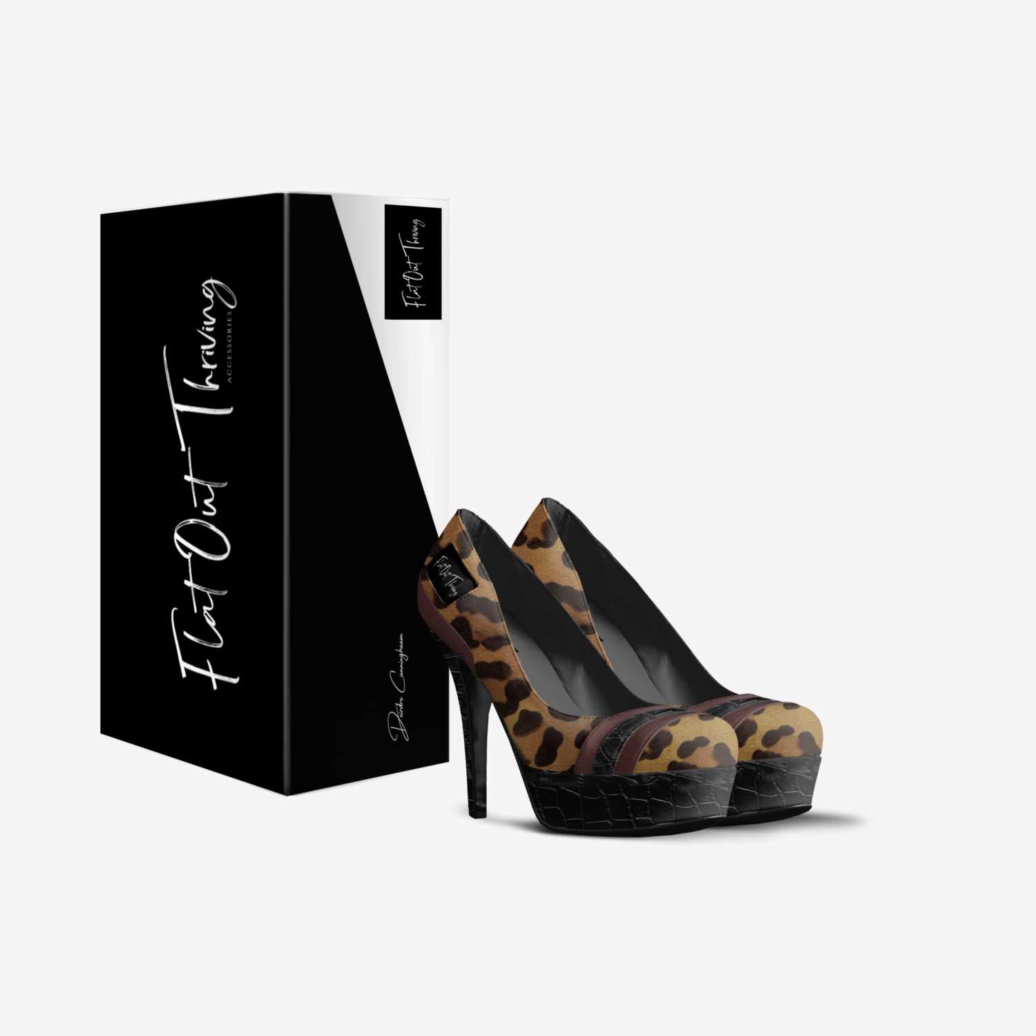 Flat Out Thriving custom made in Italy shoes by Deirdre L Cunningham | Box view