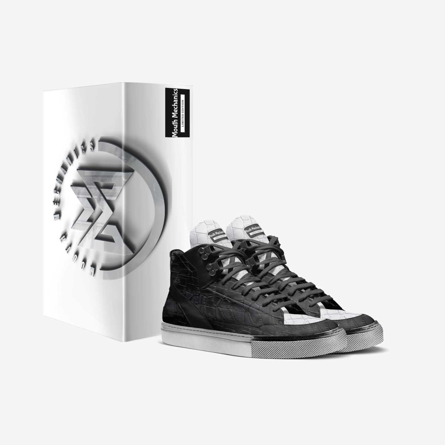 Mouth Mechanics custom made in Italy shoes by Jaylen Black | Box view