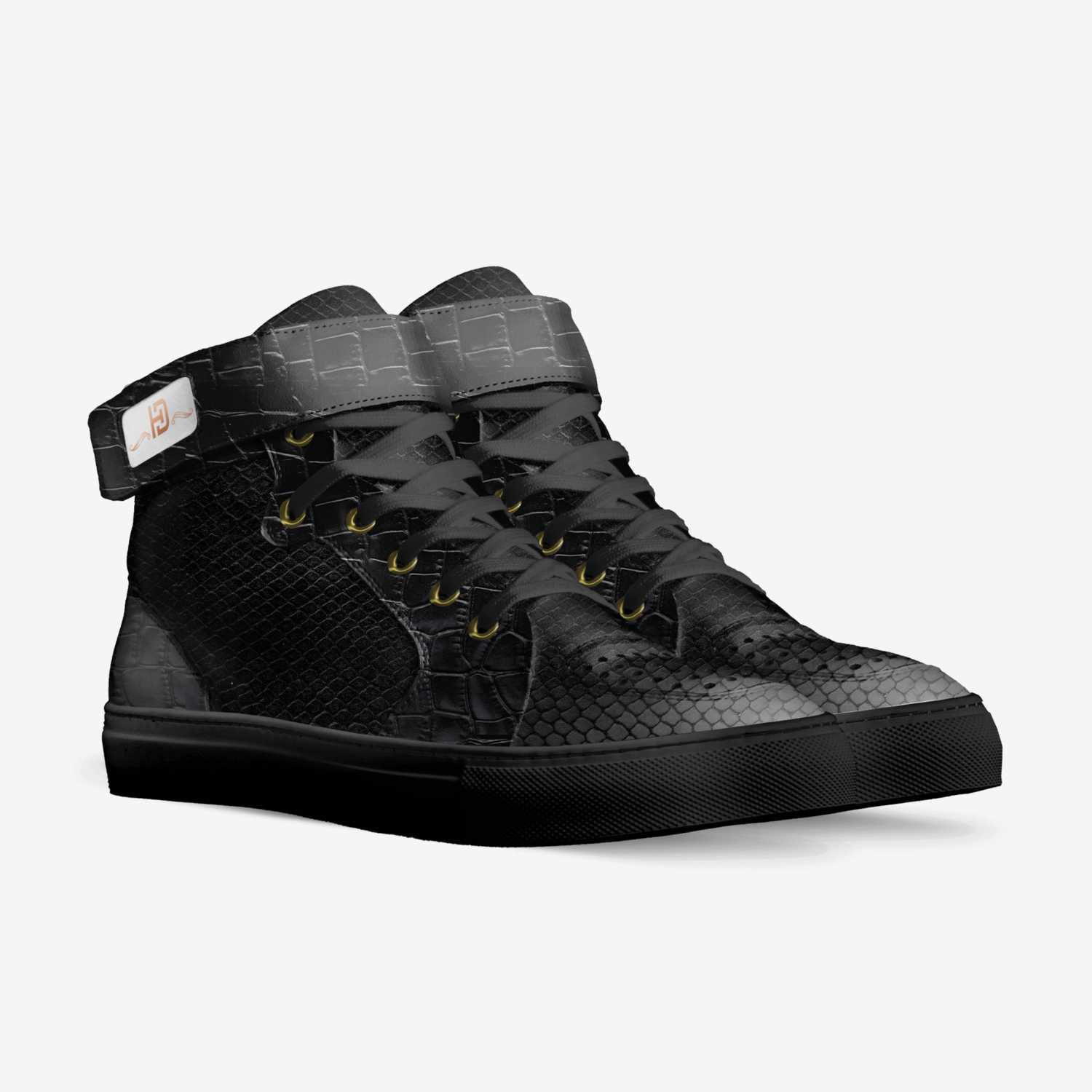 Luxury Noir by HOD custom made in Italy shoes by Jonathan Ellison | Double view