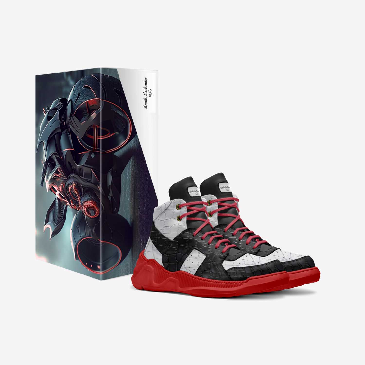Mouth Mechanics  custom made in Italy shoes by Jaylen Black | Box view
