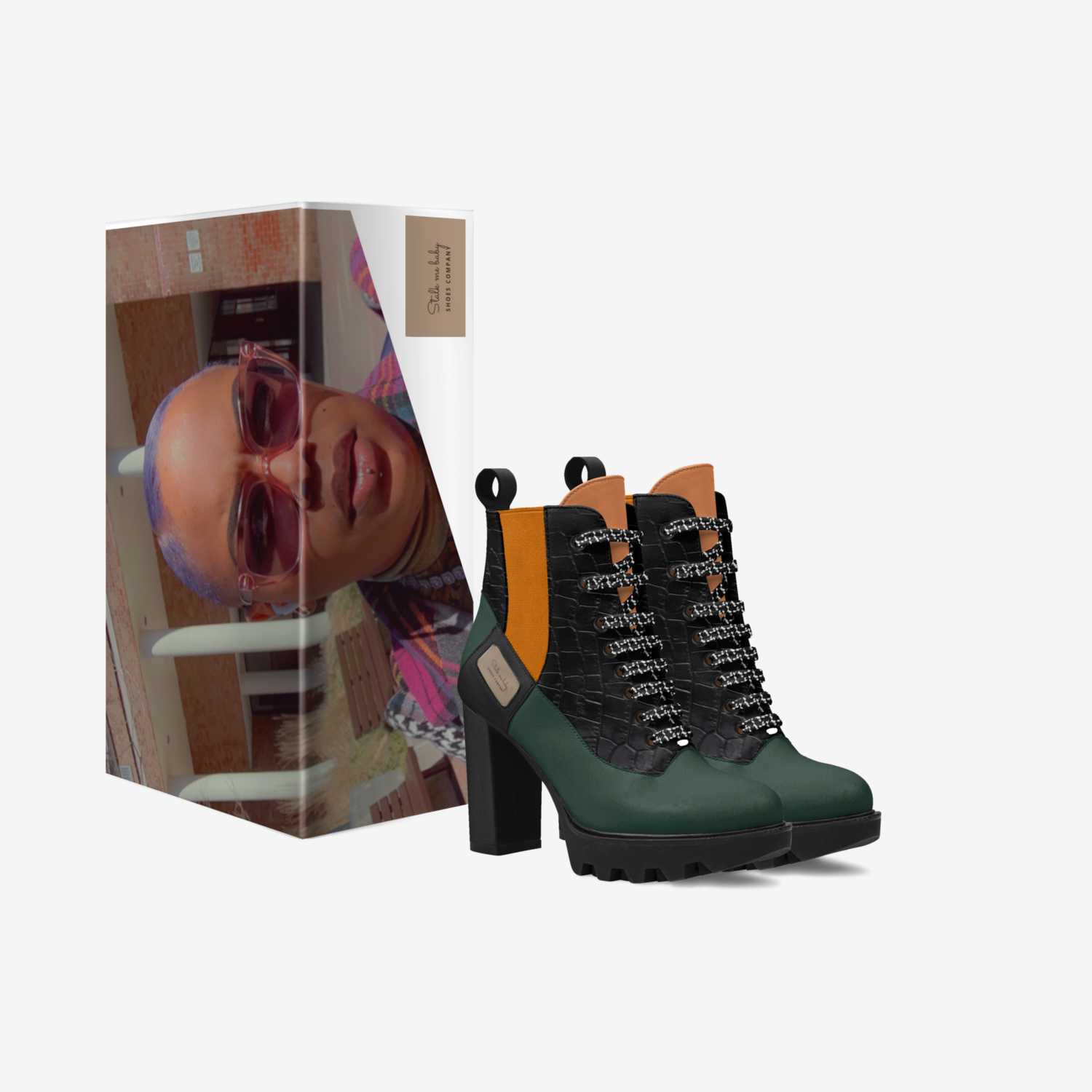 Stalk me baby  custom made in Italy shoes by Niesha Faison | Box view