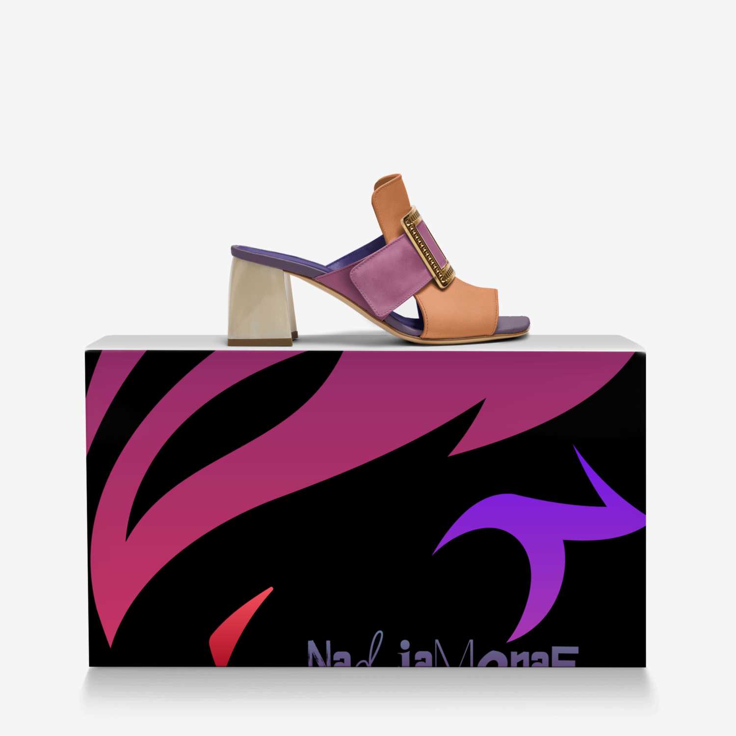 NadiaMonae custom made in Italy shoes by Nadia Monae | Over box view