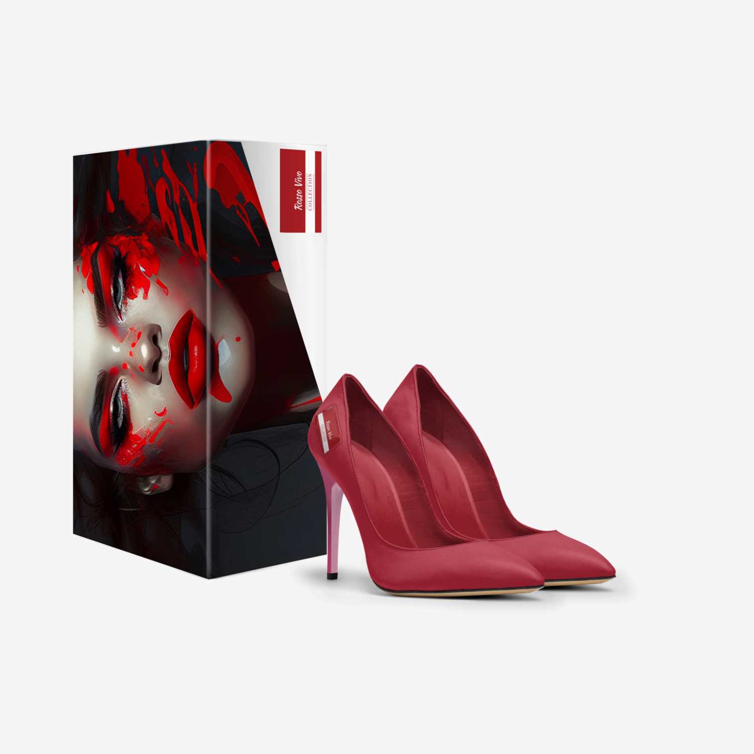 Rosso Vivo custom made in Italy shoes by Cailotto William | Box view