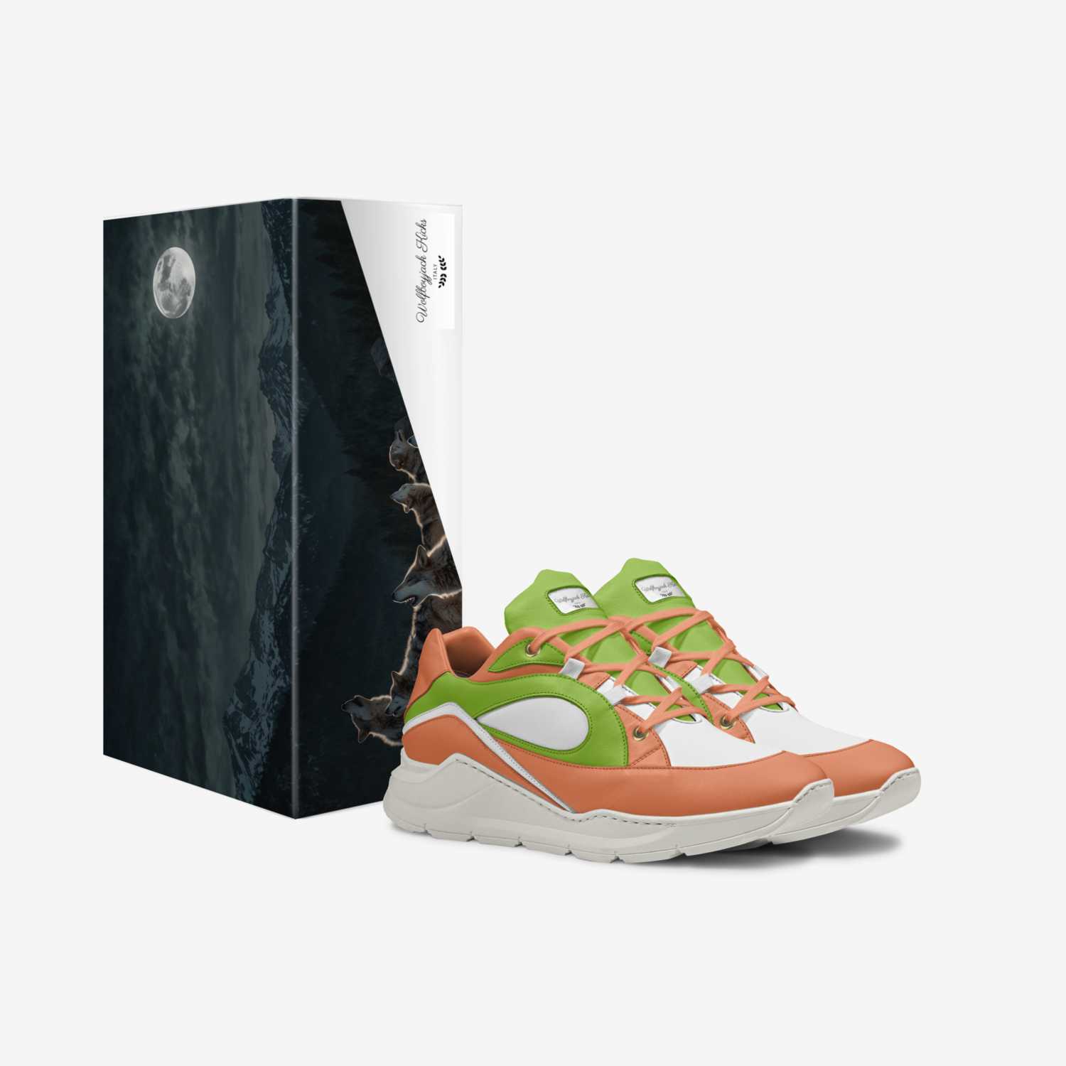Wolfboyjack Kicks custom made in Italy shoes by William Haulcy | Box view