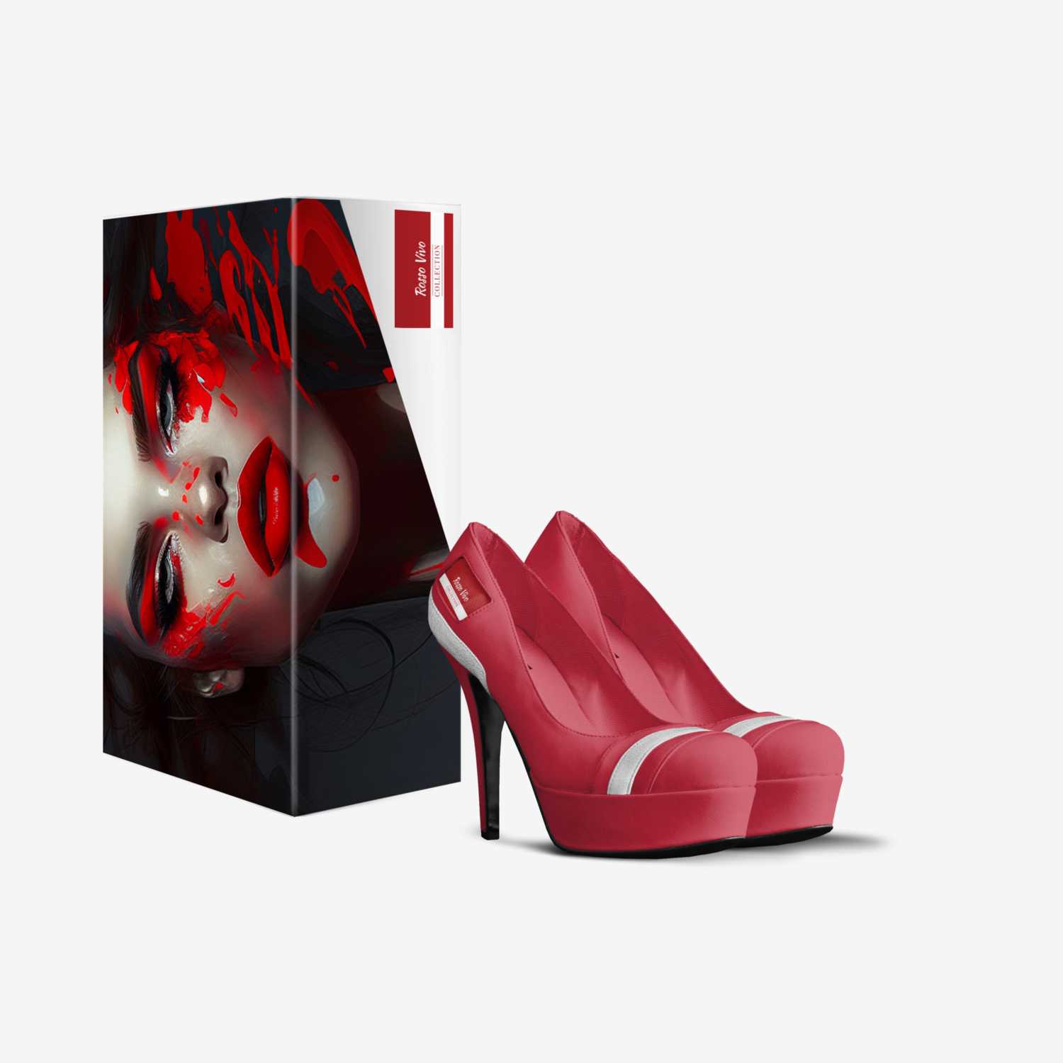 Rosso Vivo custom made in Italy shoes by Cailotto William | Box view