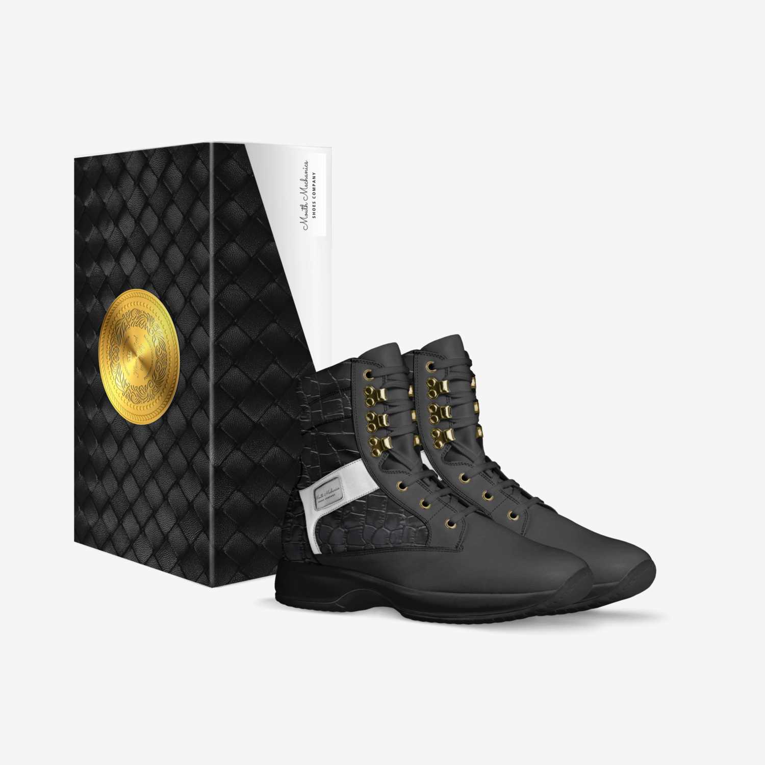 Mouth Mechanics  custom made in Italy shoes by Jaylen Black | Box view