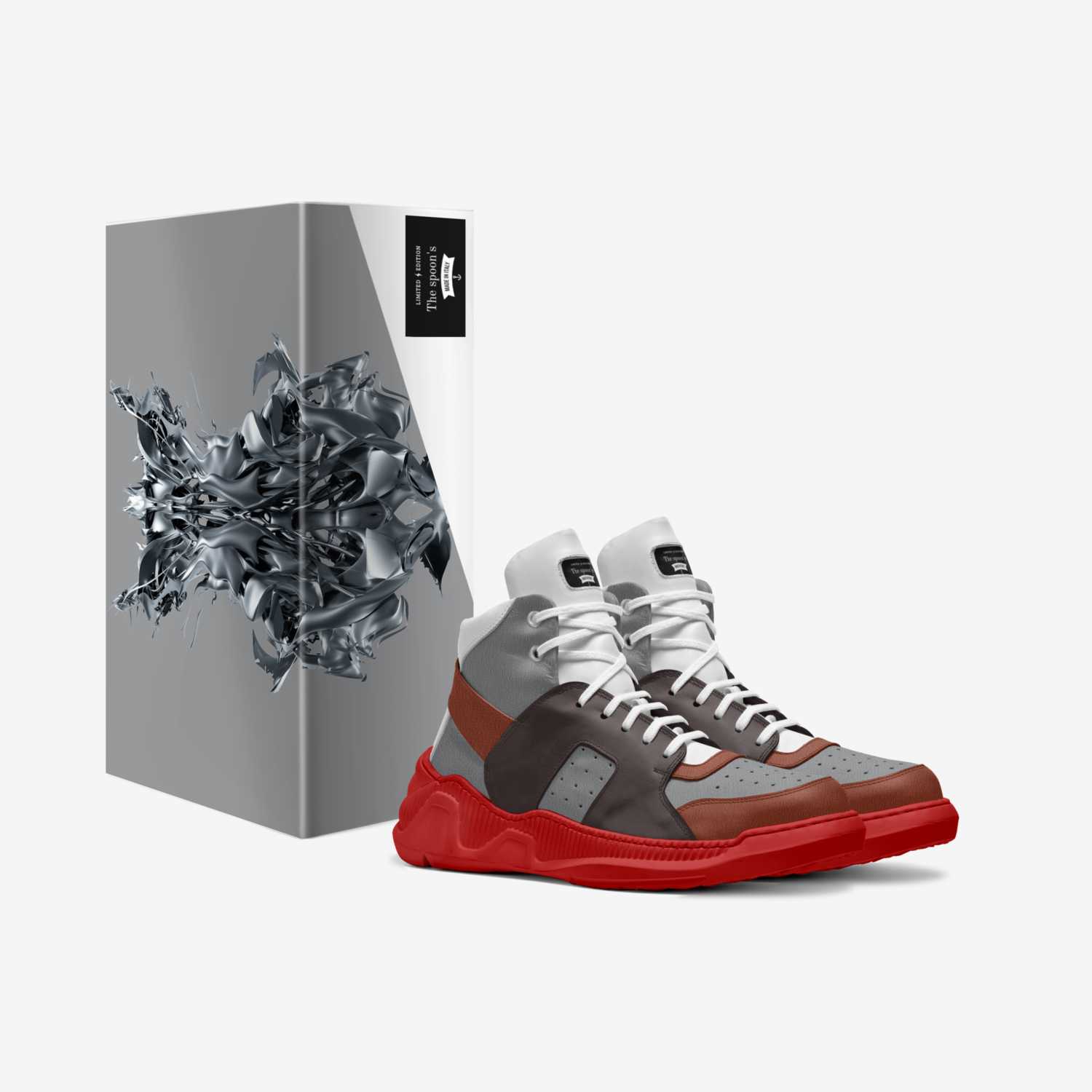 The spoon's  custom made in Italy shoes by Earl Wwitherspoon | Box view