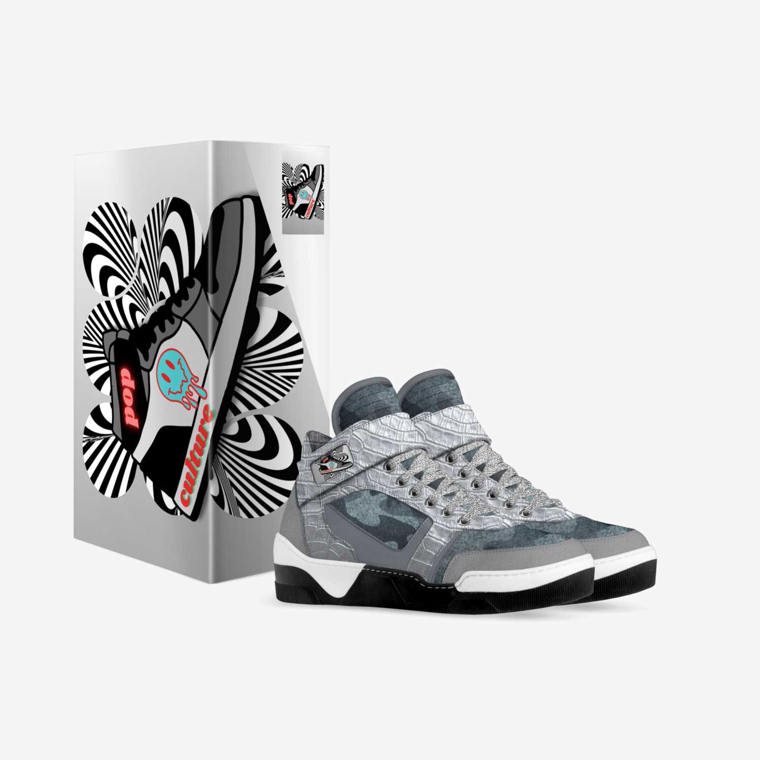 Pop Culture  custom made in Italy shoes by Jp Jean-pierre Placide | Box view