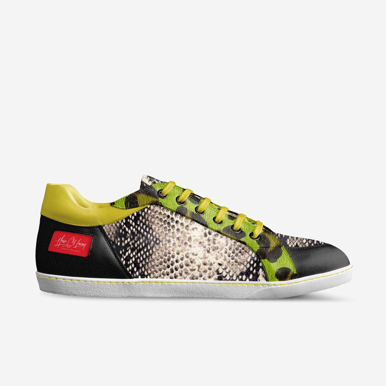 Code Red Edition custom made in Italy shoes by Colette Bates | Side view