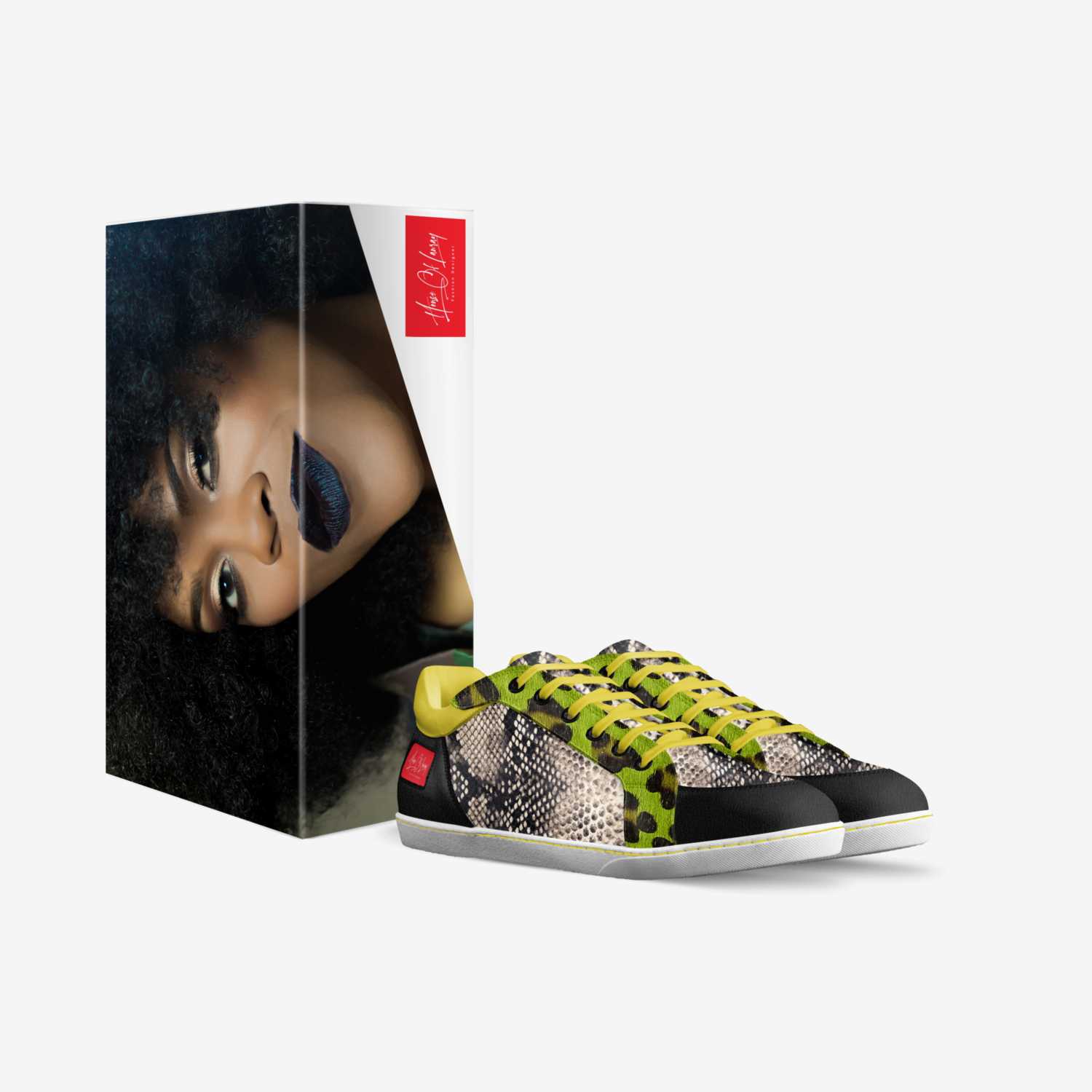 Code Red Edition custom made in Italy shoes by Colette Bates | Box view