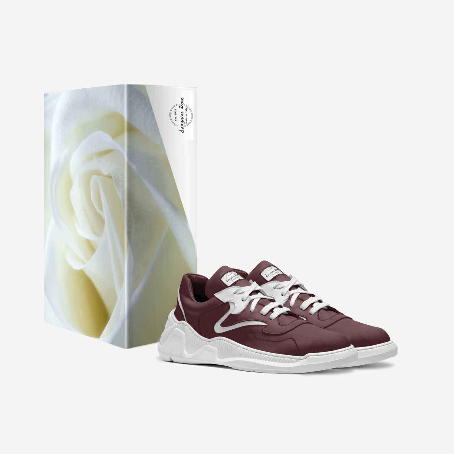 Sanguine Rose custom made in Italy shoes by Queen Diva | Box view