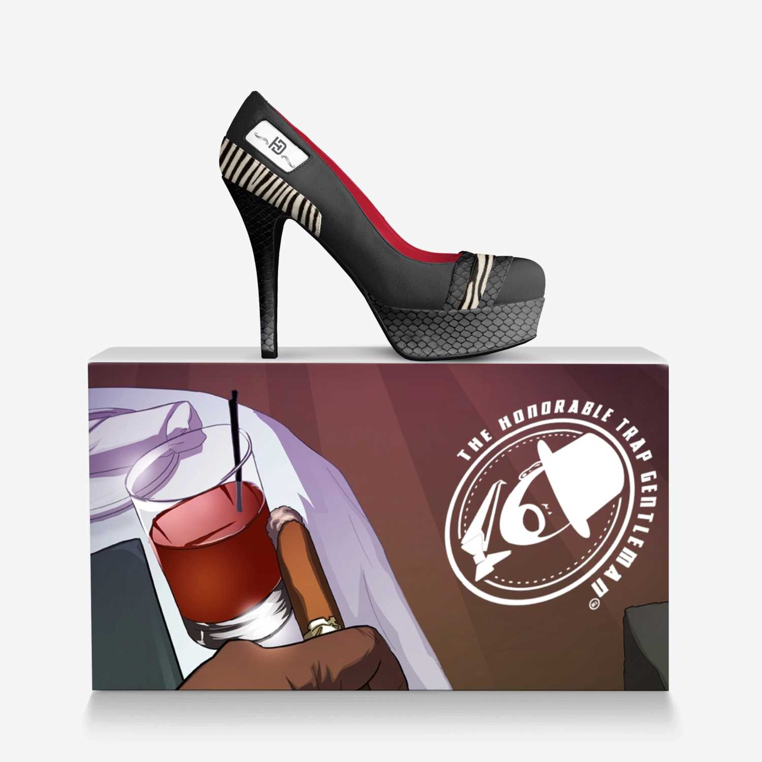 Luxury Colour Très custom made in Italy shoes by Jonathan Ellison | Over box view