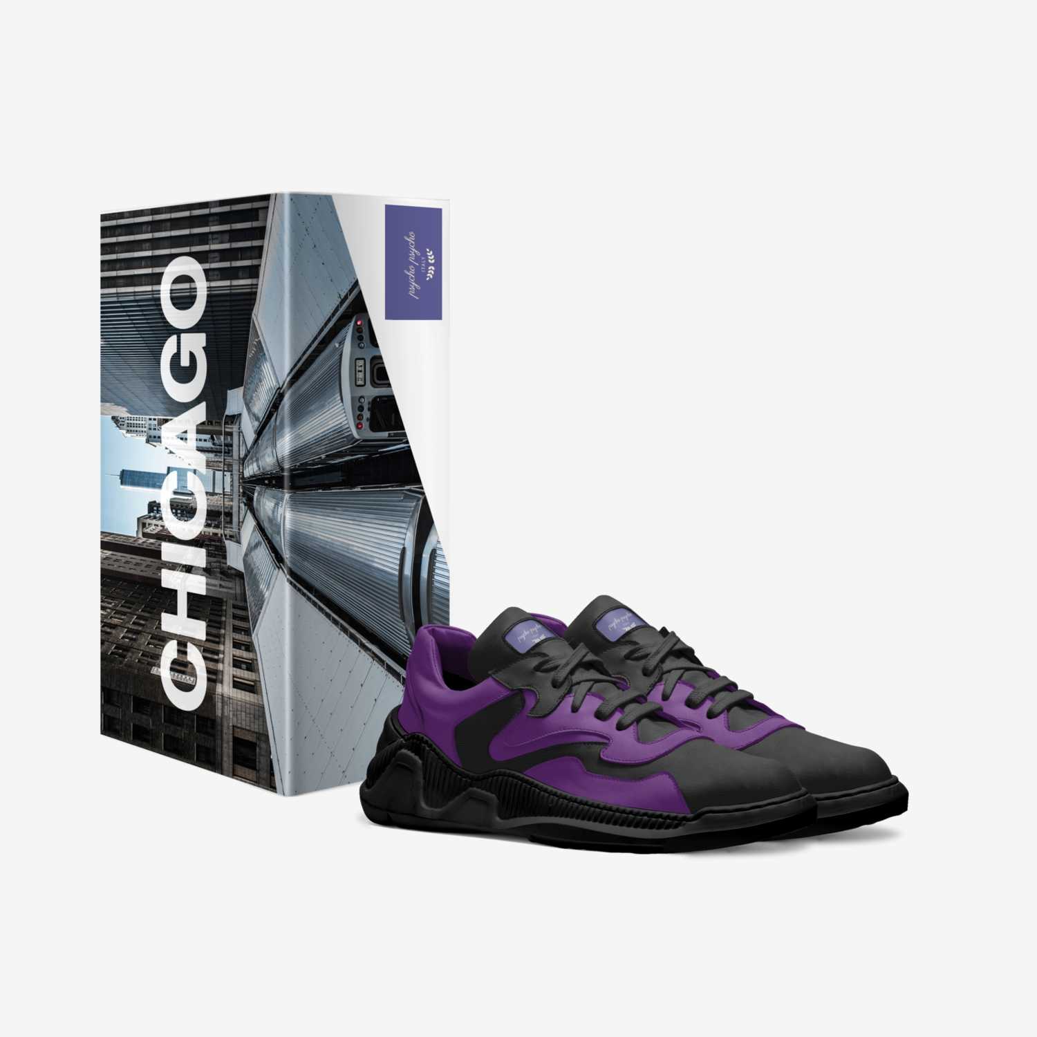 psycho psycho custom made in Italy shoes by Kchimistry Simz | Box view