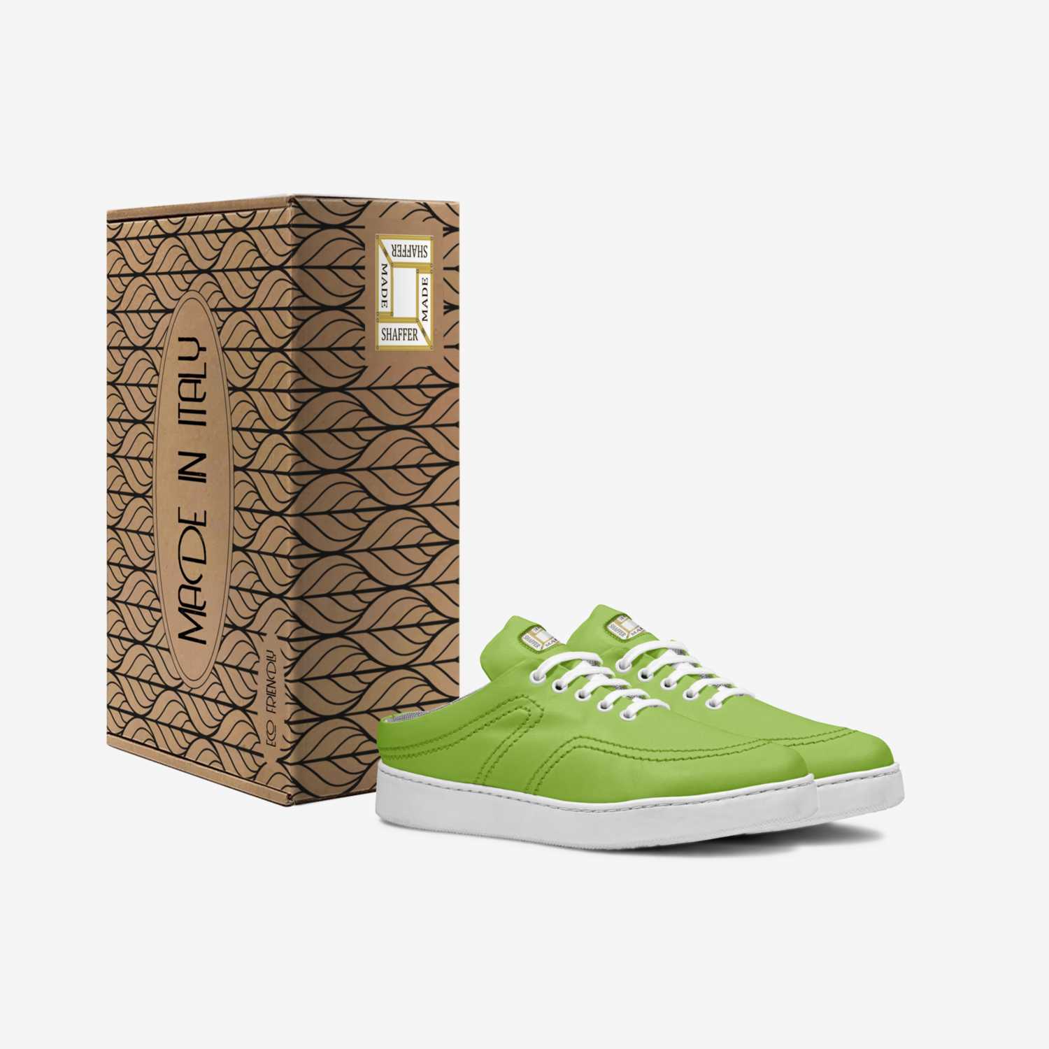 SHAFFERMADE BSTEPP custom made in Italy shoes by Mack Shaffer | Box view