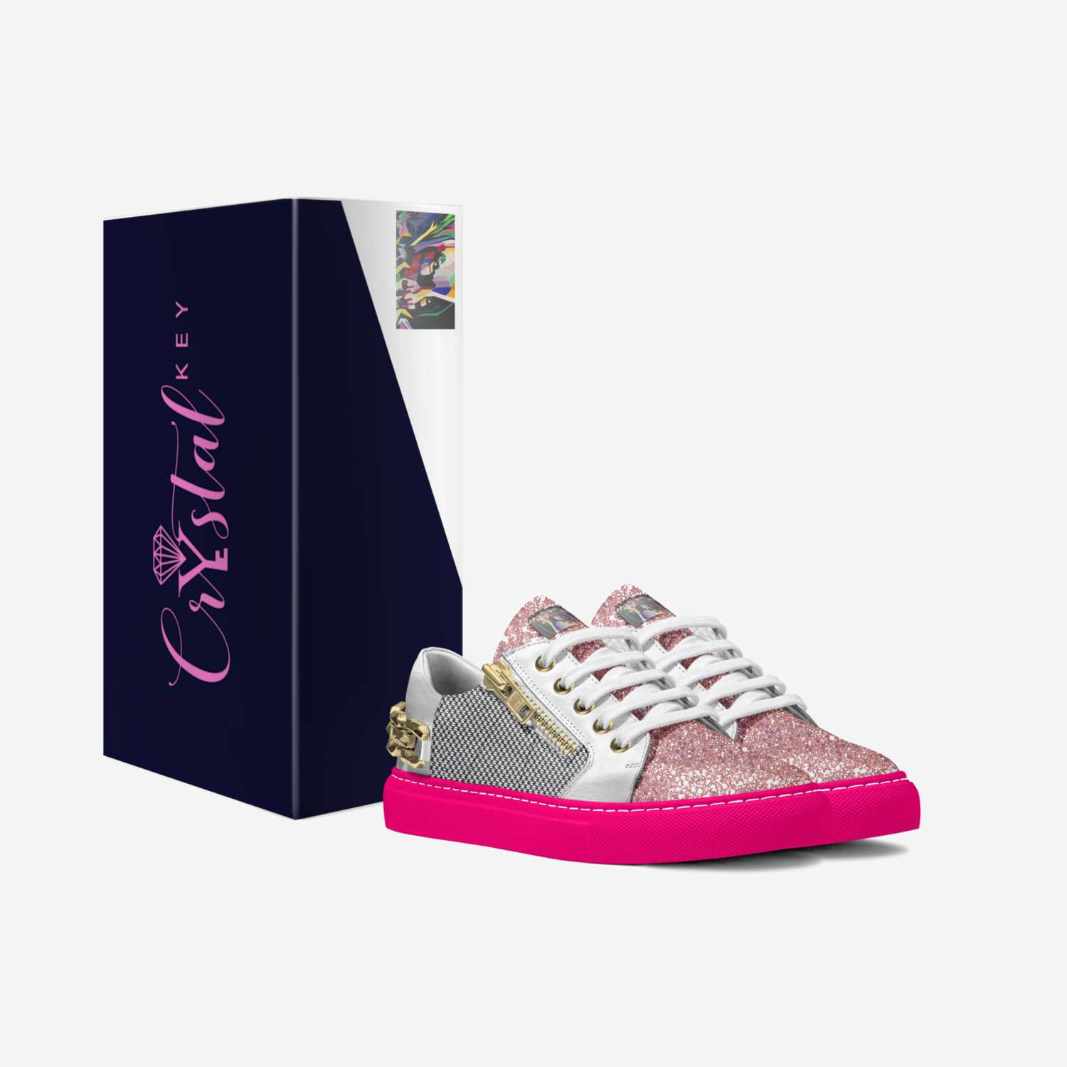 Crystal Key custom made in Italy shoes by Crystal G Metzler | Box view